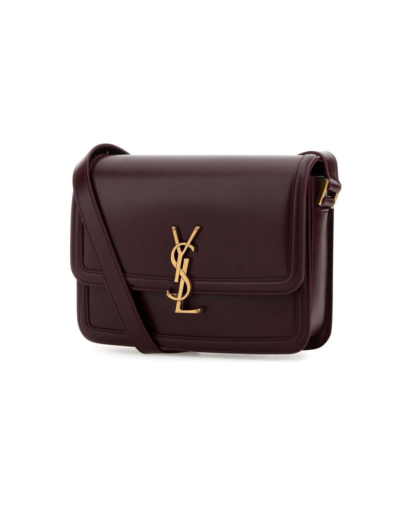 Saint Laurent Solferino Medium Satchel Bag - BORDEAUX