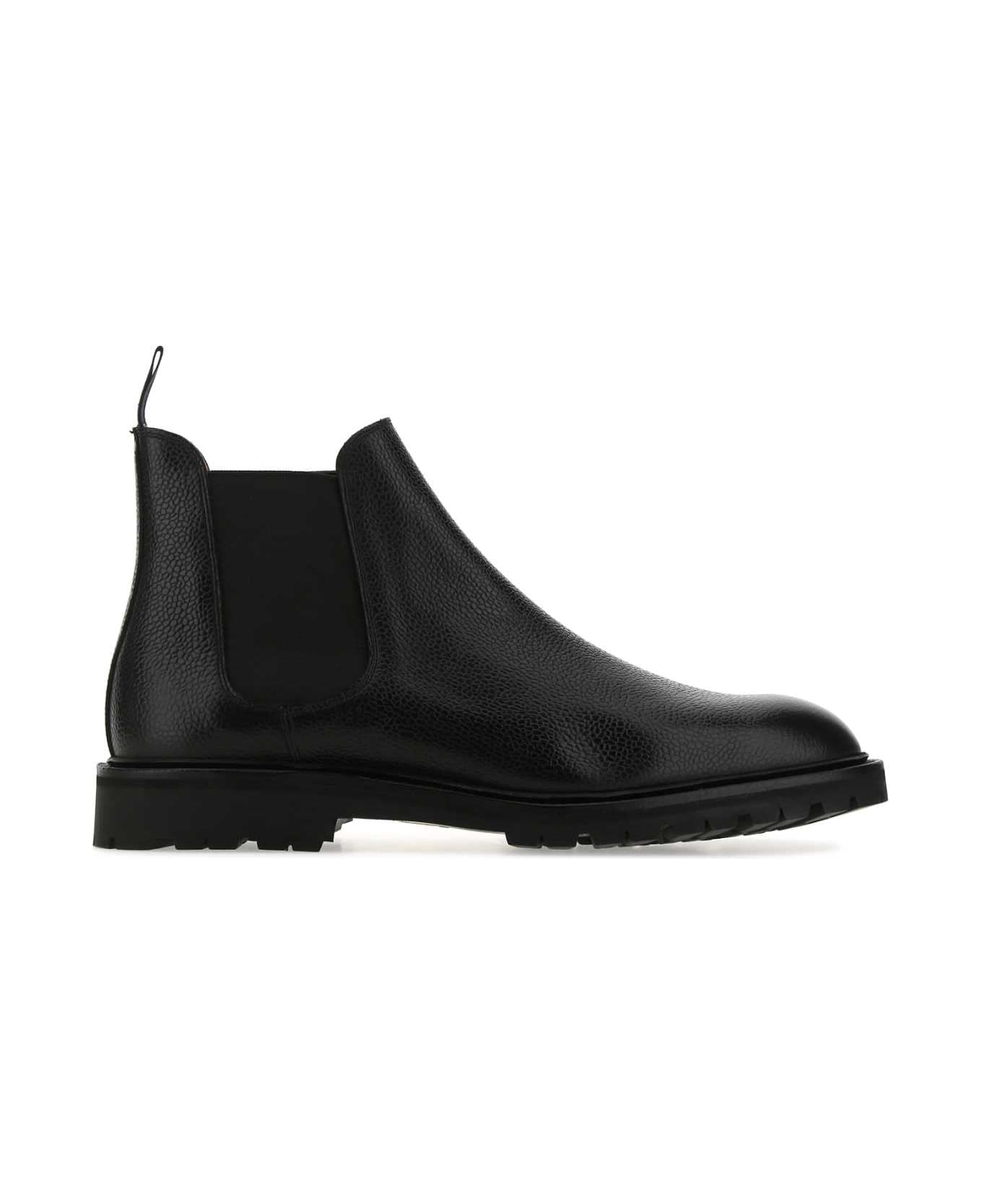 Crockett & Jones Black Leather Chelsea 11 Ankle Boots - BLACK