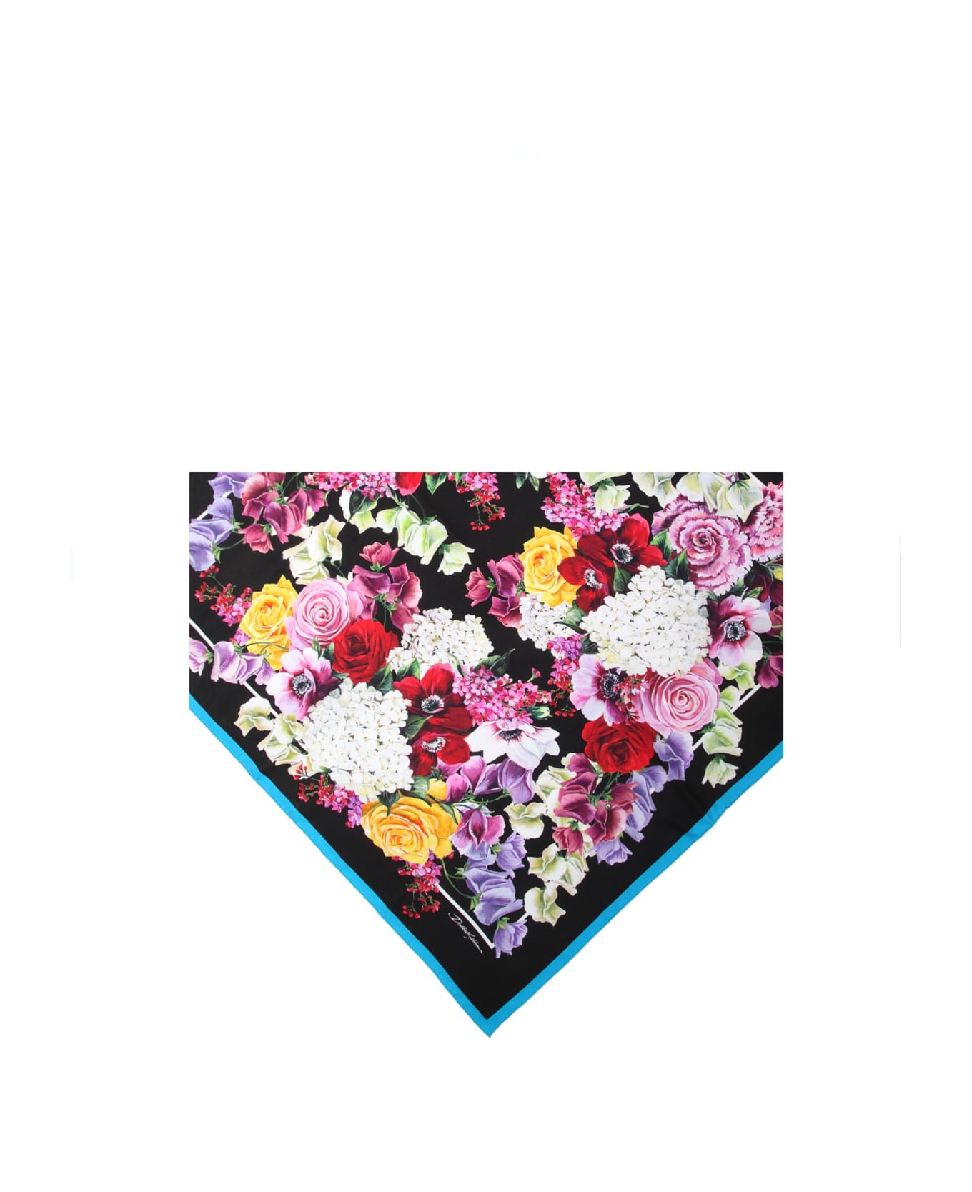 Dolce & Gabbana Silk Foulard With Floral Print スカーフ