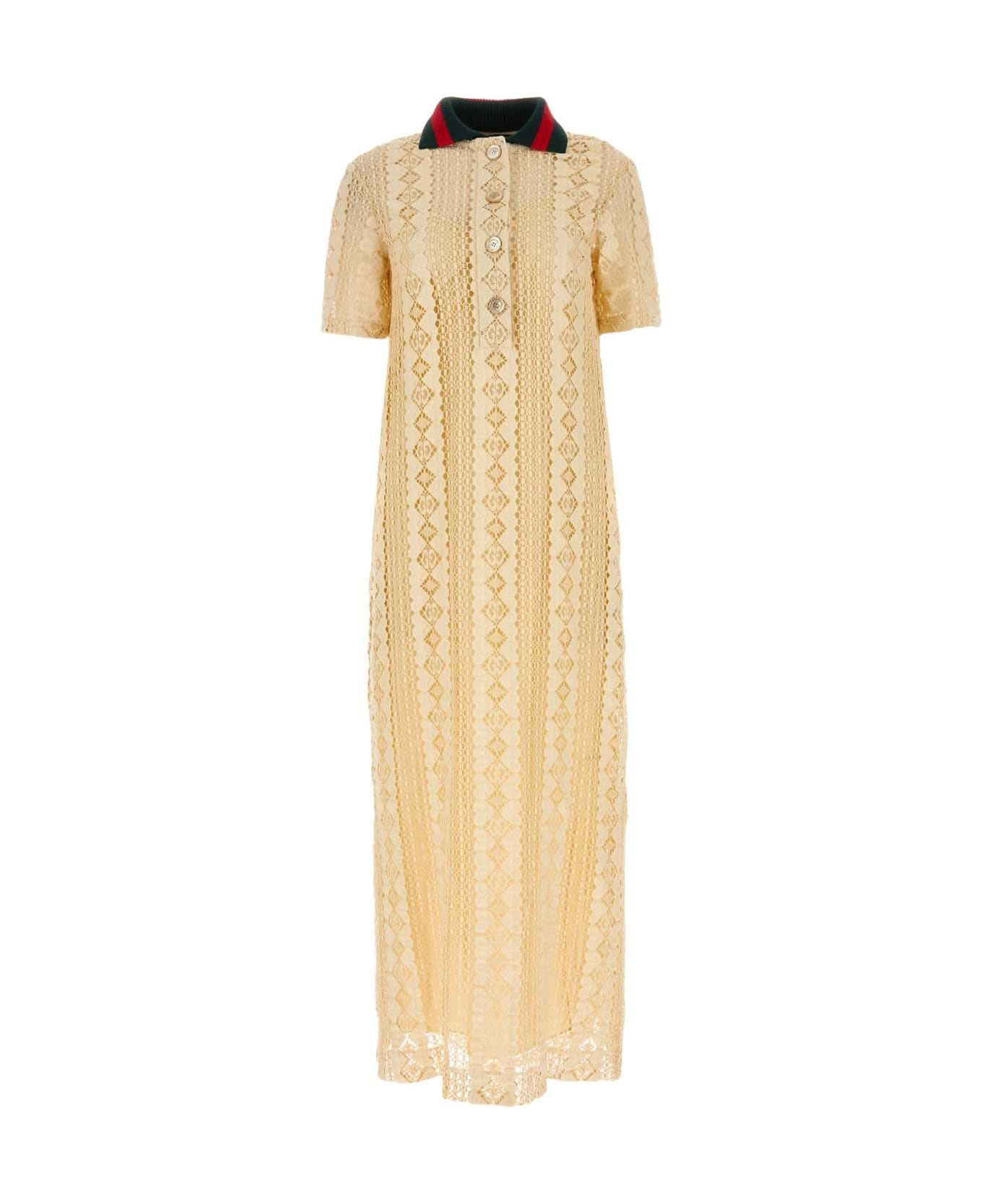 Gucci Cream Lace Dress - ALMONDFLOWER ワンピース＆ドレス