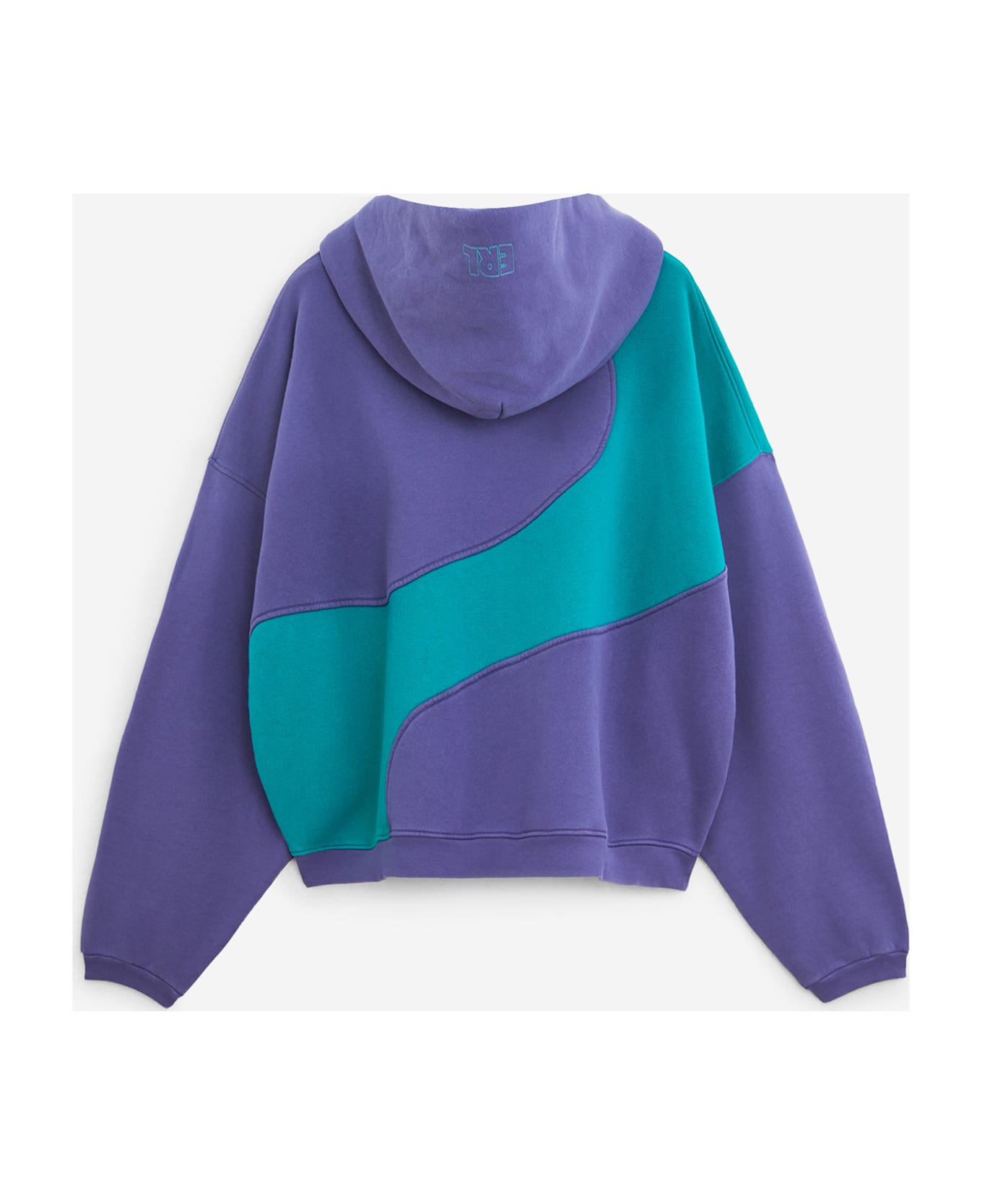 ERL Wave Hoodie Knit Sweatshirt - PURPLE