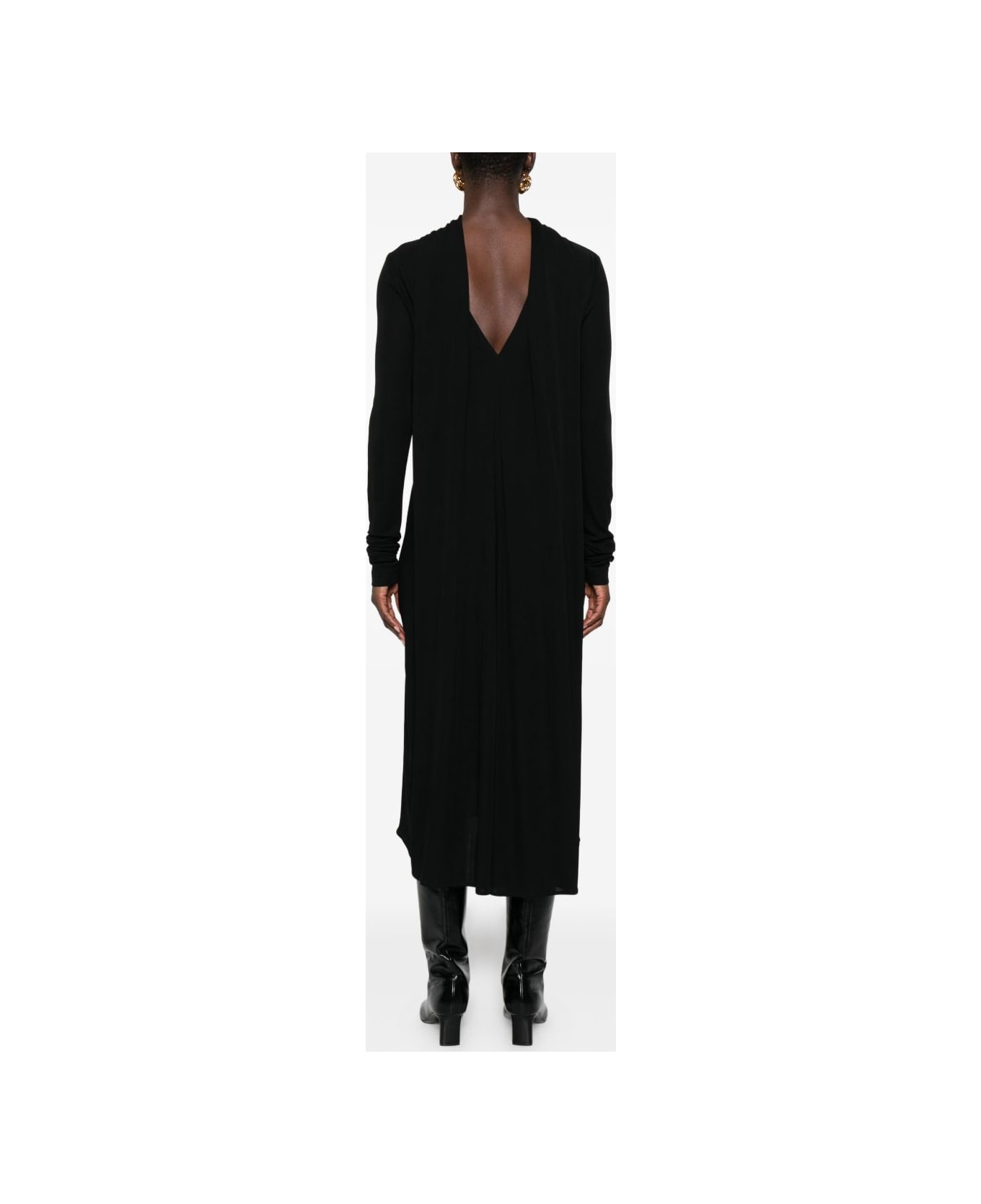 Totême Long Cape Dress - Black