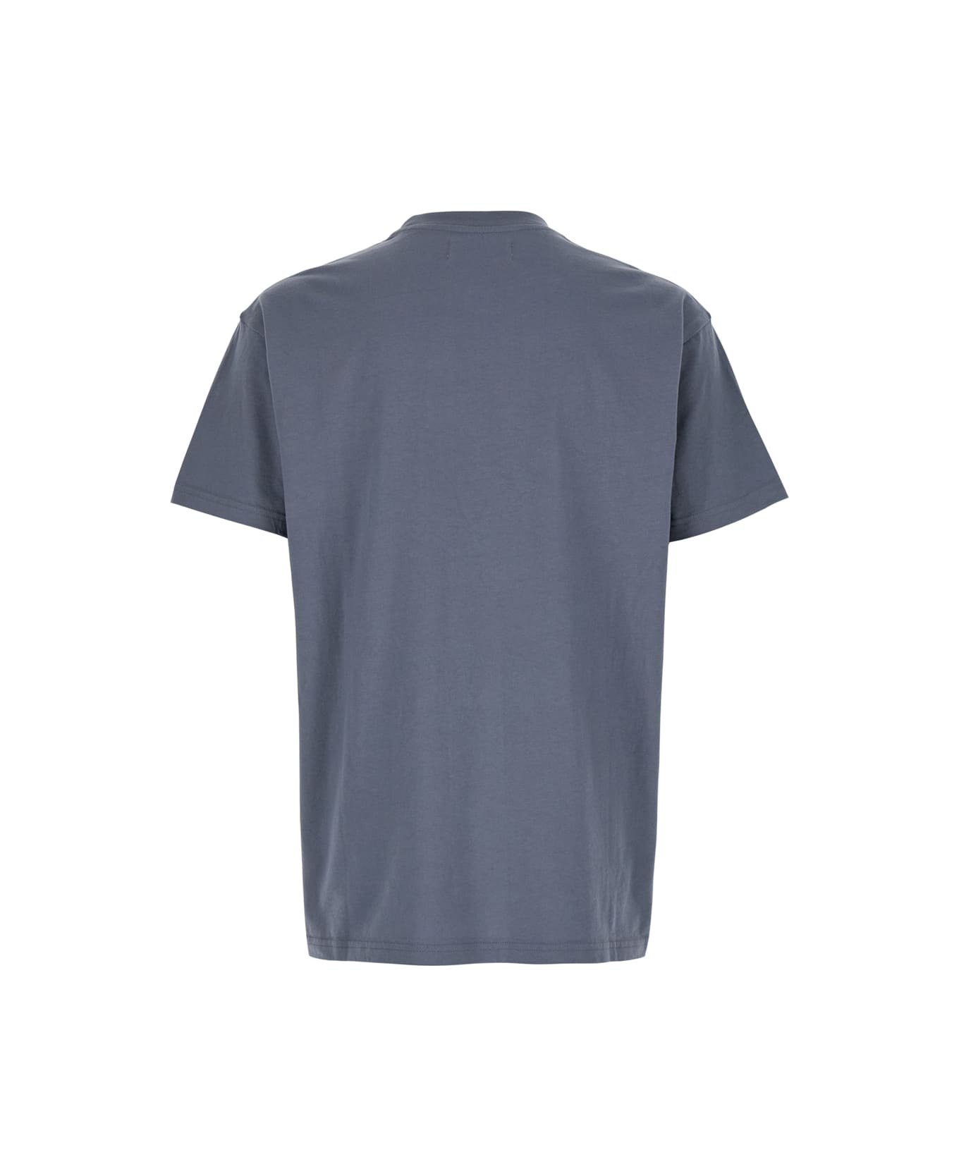 Vivienne Westwood 
men
s Bust
 Black And Grey T-shirt With Logo Embroidery In Cotton Man - Grey