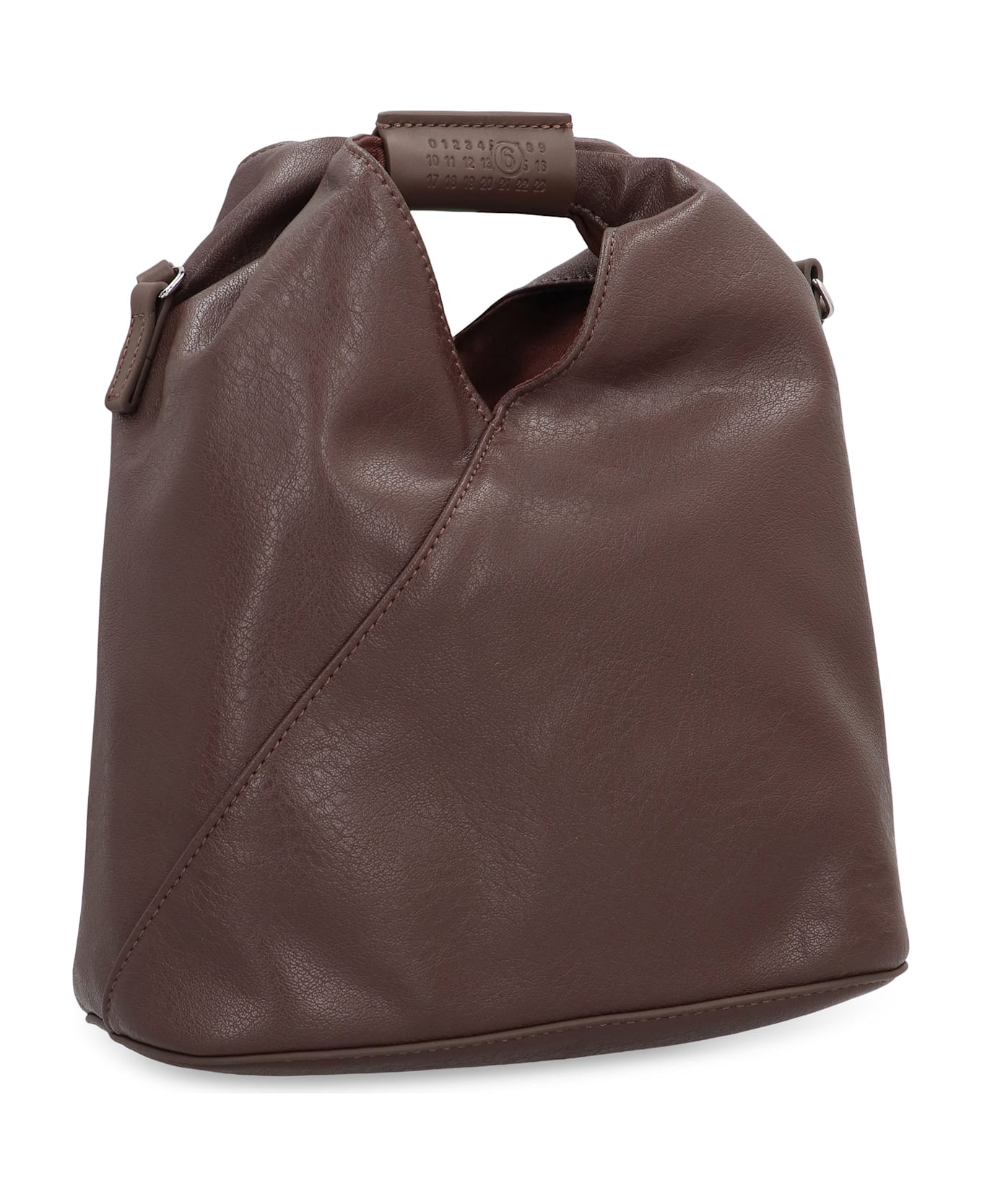 MM6 Maison Margiela Borsa A Tracolla Giapponese In Ecopelle. - brown