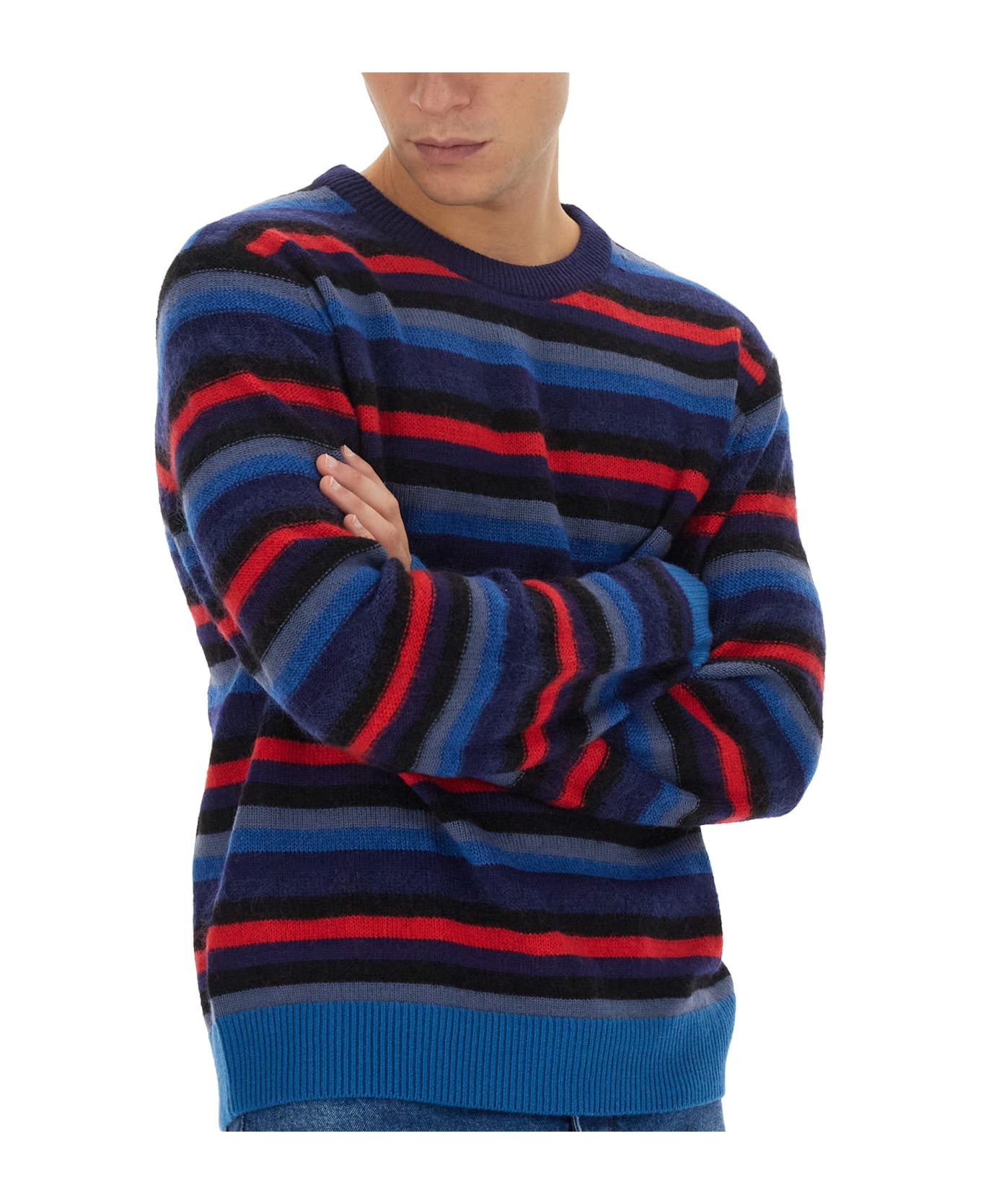 PS by Paul Smith Jersey With Stripe Pattern Paul Smith - BLUE