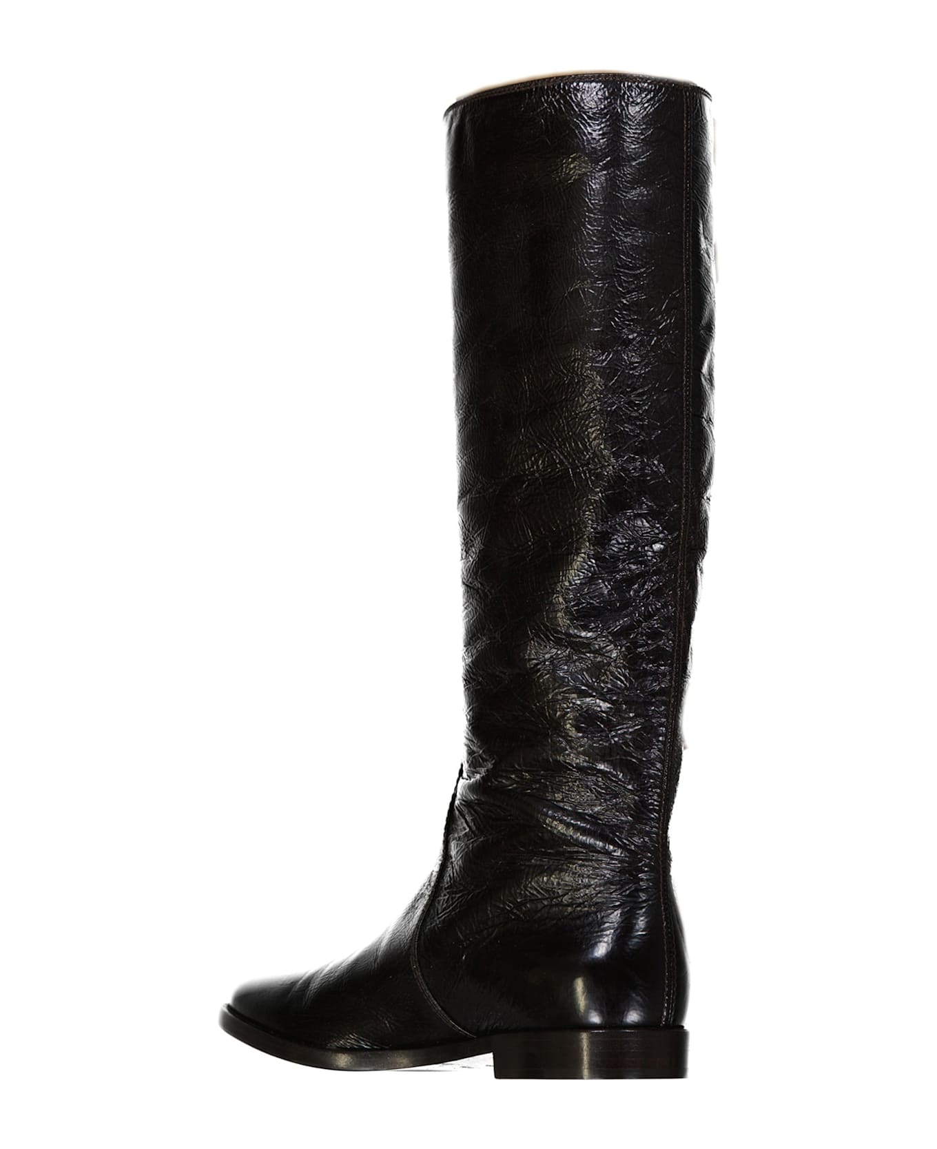 Sergio Rossi Leather Boots - Black