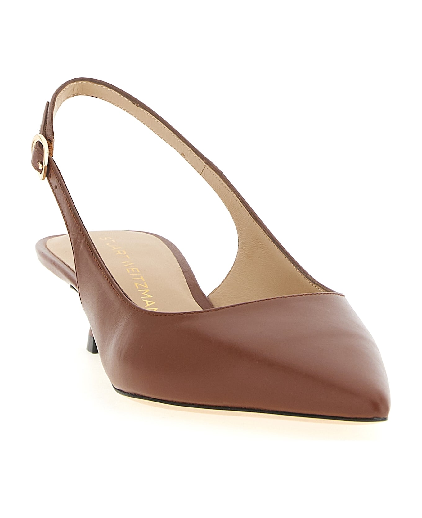 Stuart Weitzman 'stuart Sculpt' Slingback - Brown ハイヒール