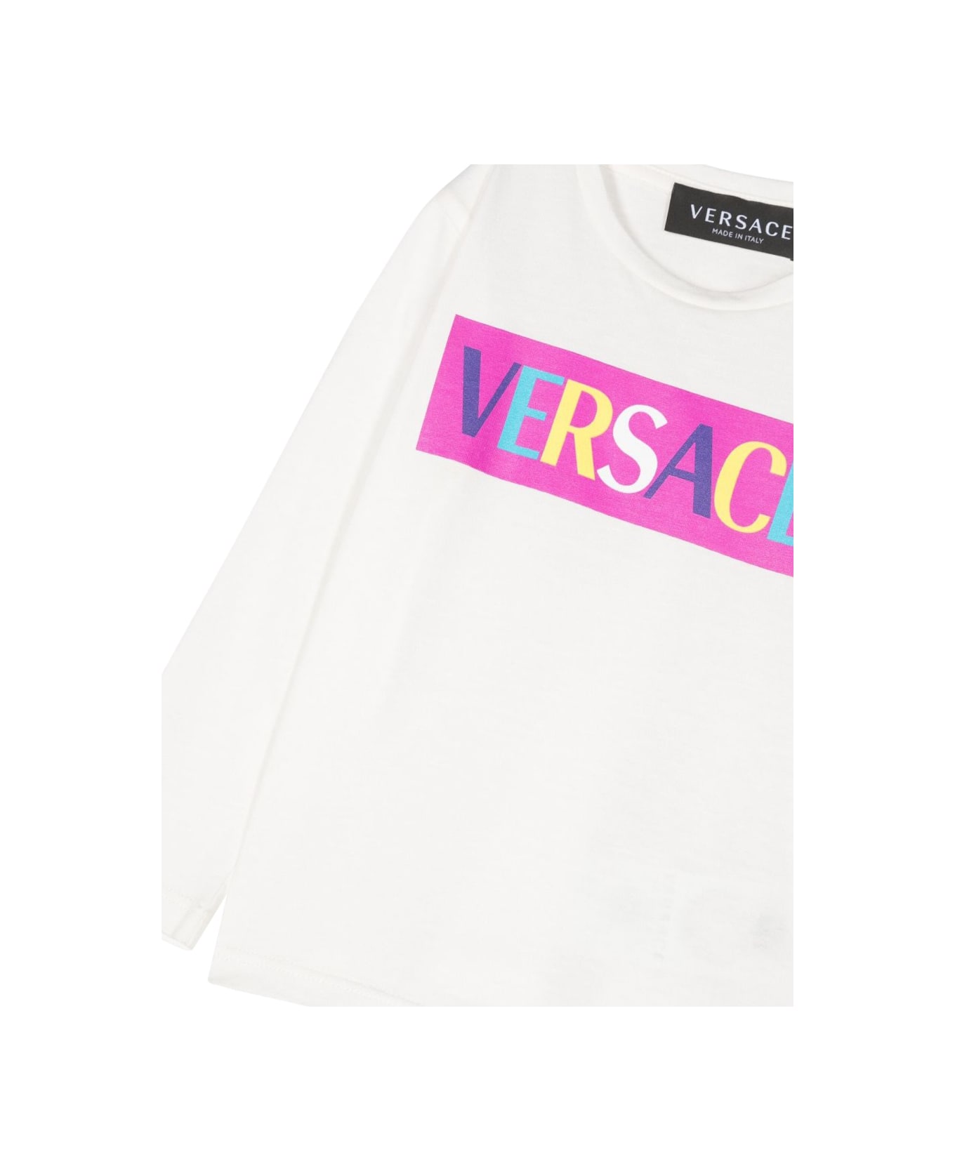 Versace Ml Logo T-shirt - WHITE