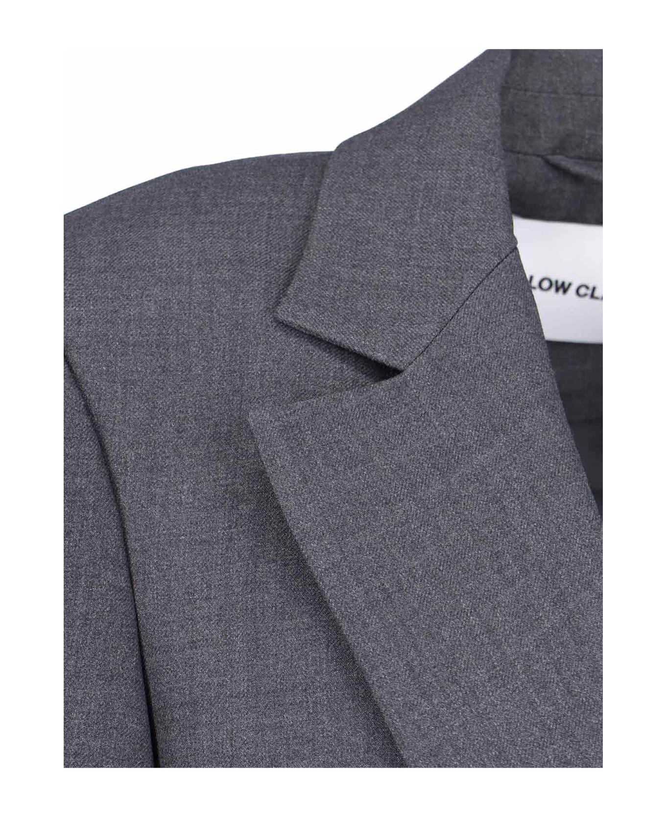 Low Classic Single-breasted Wool Blazer - Gray