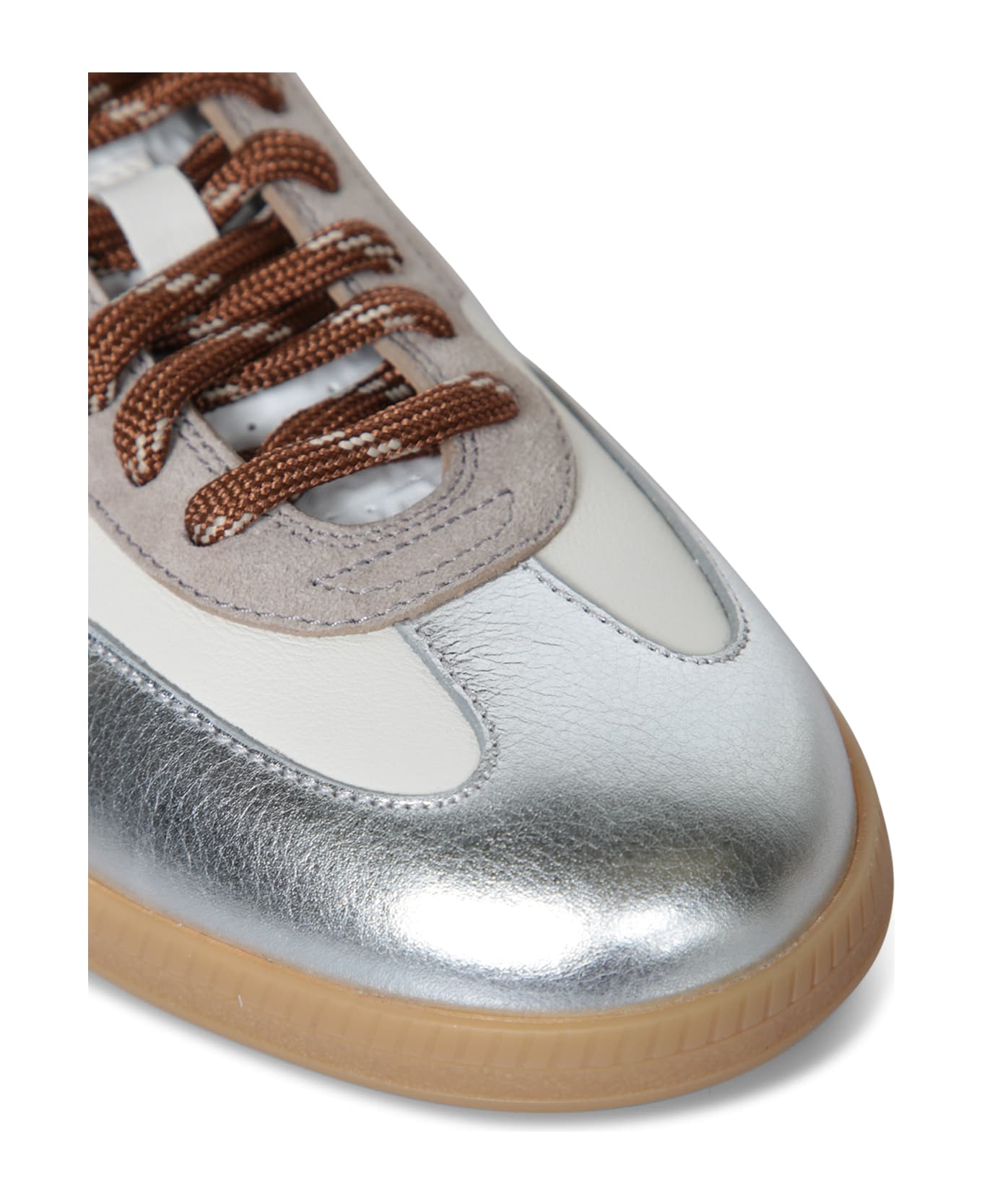 Santoni Olympid White-grey Sneakers - White
