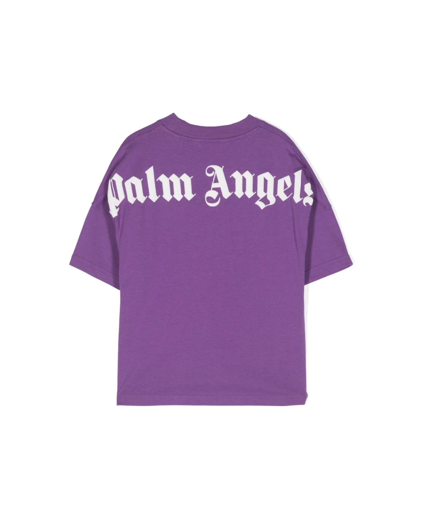 Palm Angels Purple T-shirt With Classic Logo - Purple Tシャツ＆ポロシャツ