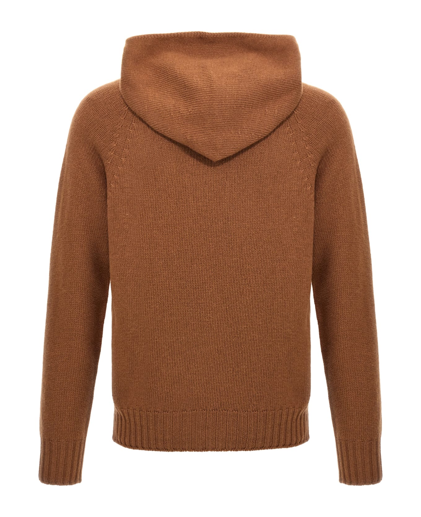 Ma
ry
ya Wool Hooded Sweater - Brown