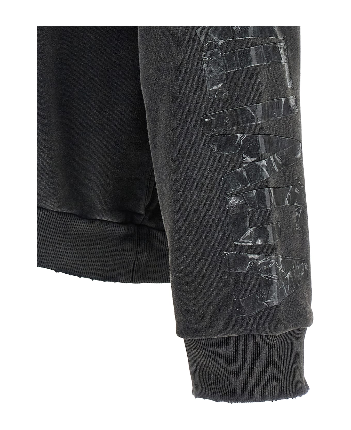 Balenciaga 
transparent Tape
 Hoodie - Black  