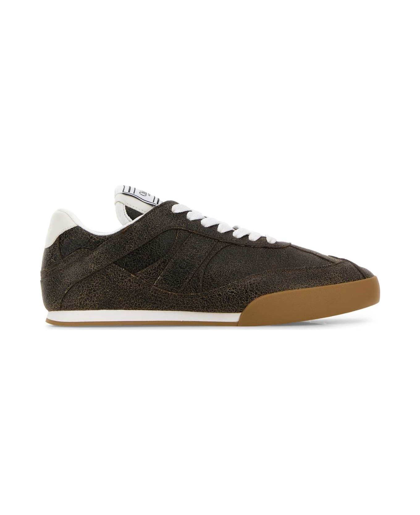 Chloé Brown Leather Chloã¨ Kick Sneakers - OAKBROWN