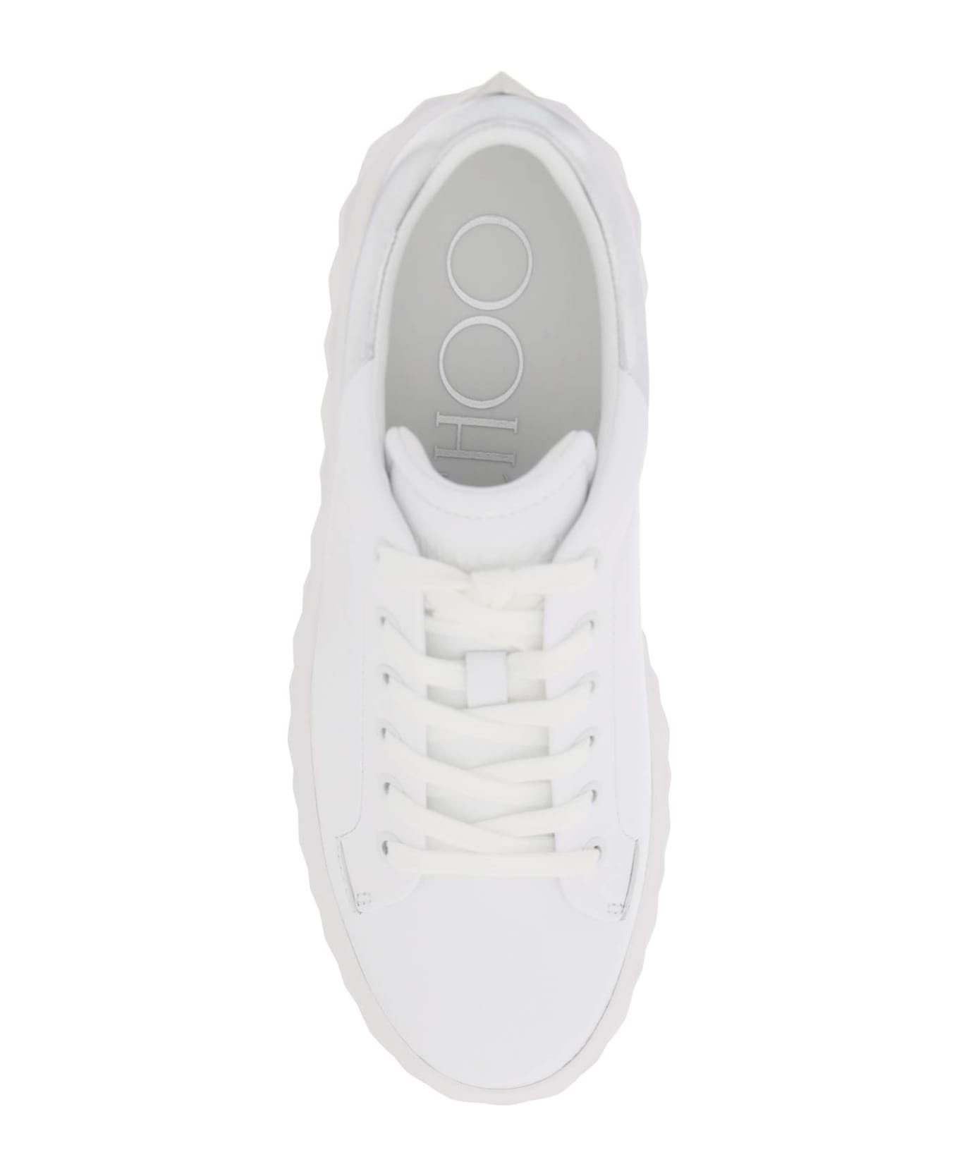 Jimmy Choo Diamond Maxi/f Ii Sneakers - V WHITE SILVER (White)