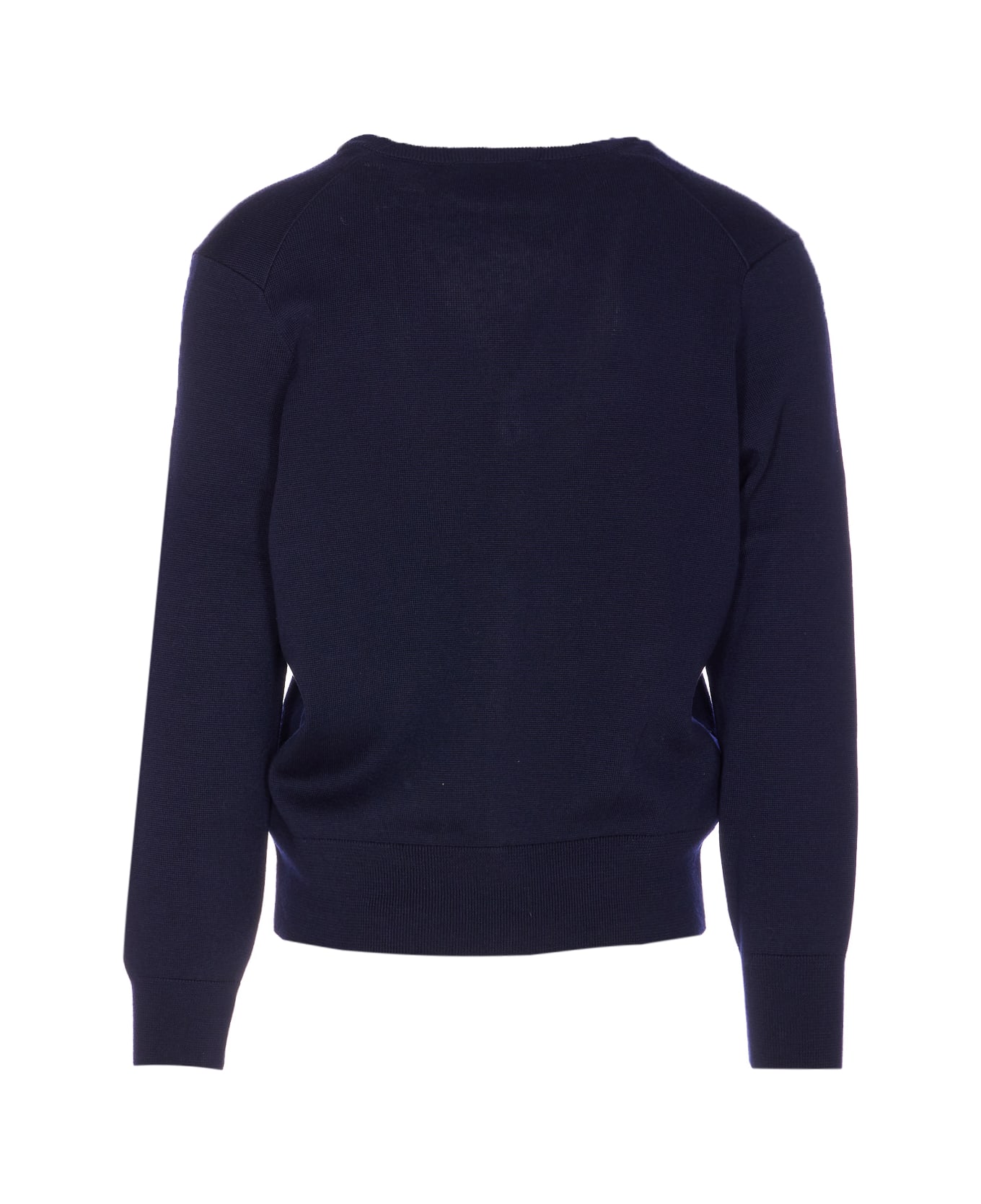 Ami Alexandre Mattiussi Ami De Coeur Cardigan - MARINE/ROUGE