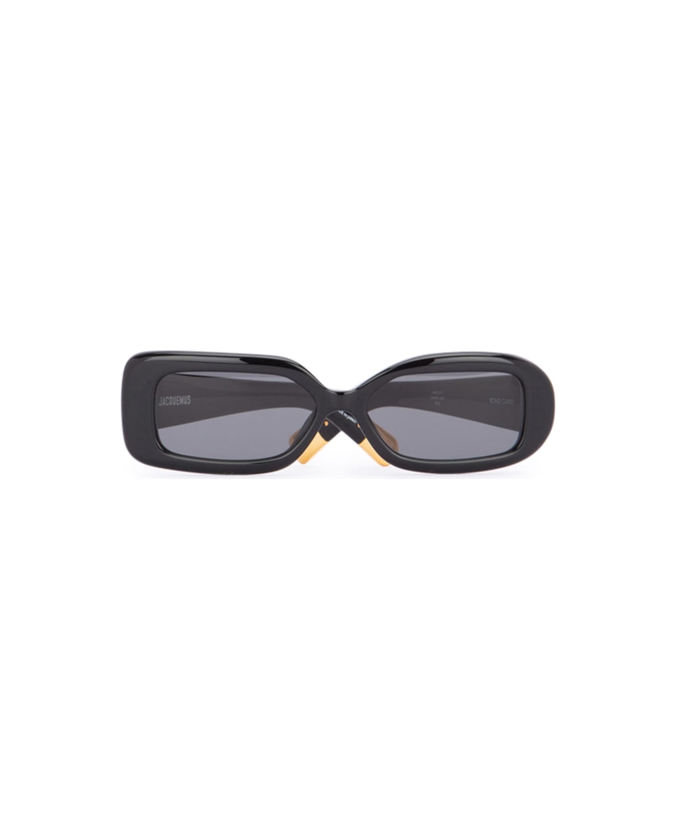 Jacquemus Rond Carre Black/ Yellow Gold/ Grey - Black