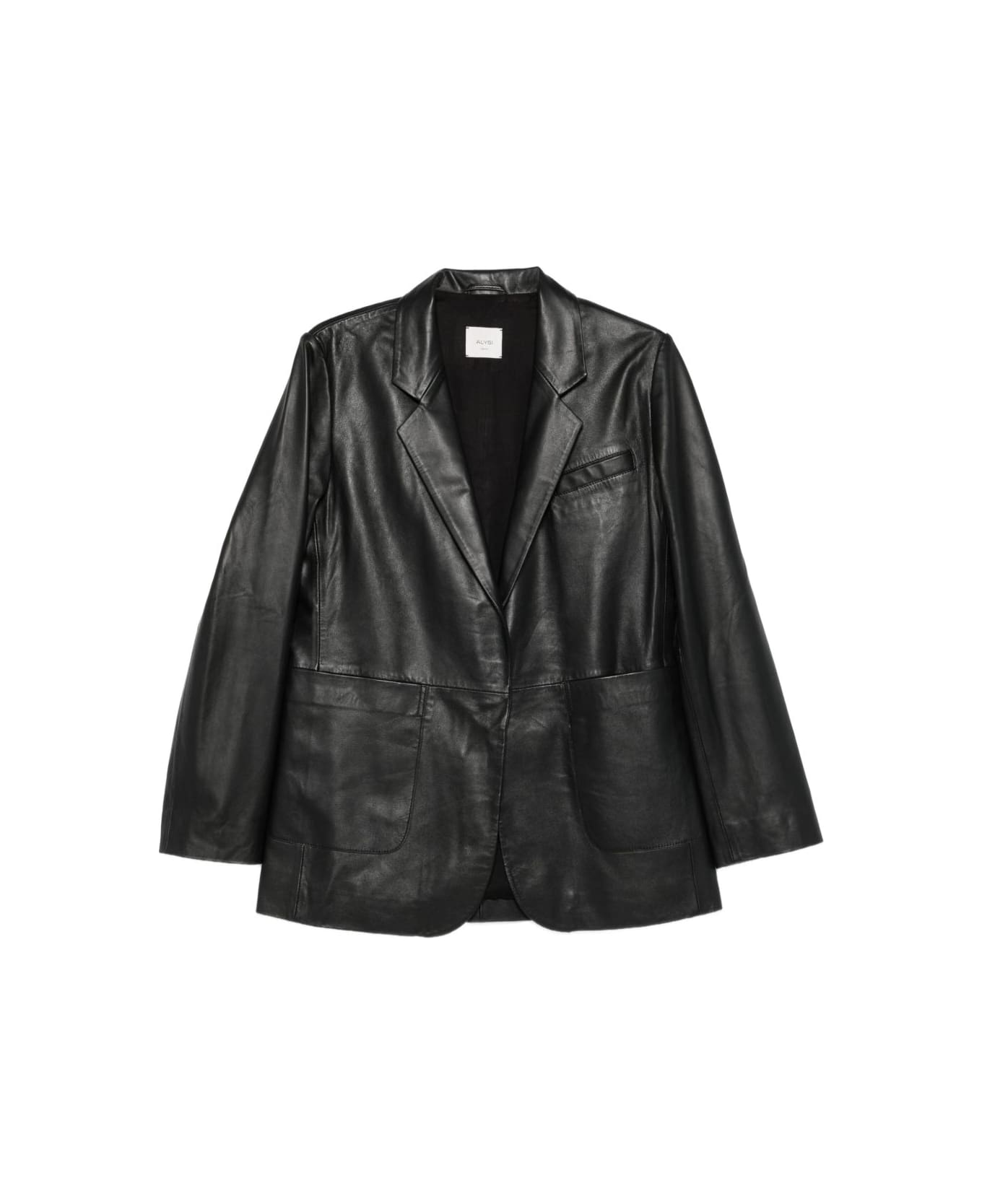 Alysi Wool Single-breasted Jacket - Black