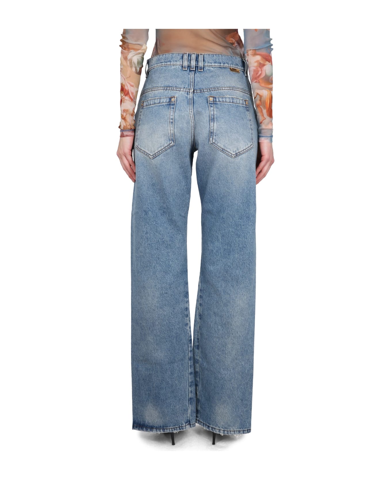 Balmain Straight Denim Jeans - BLU