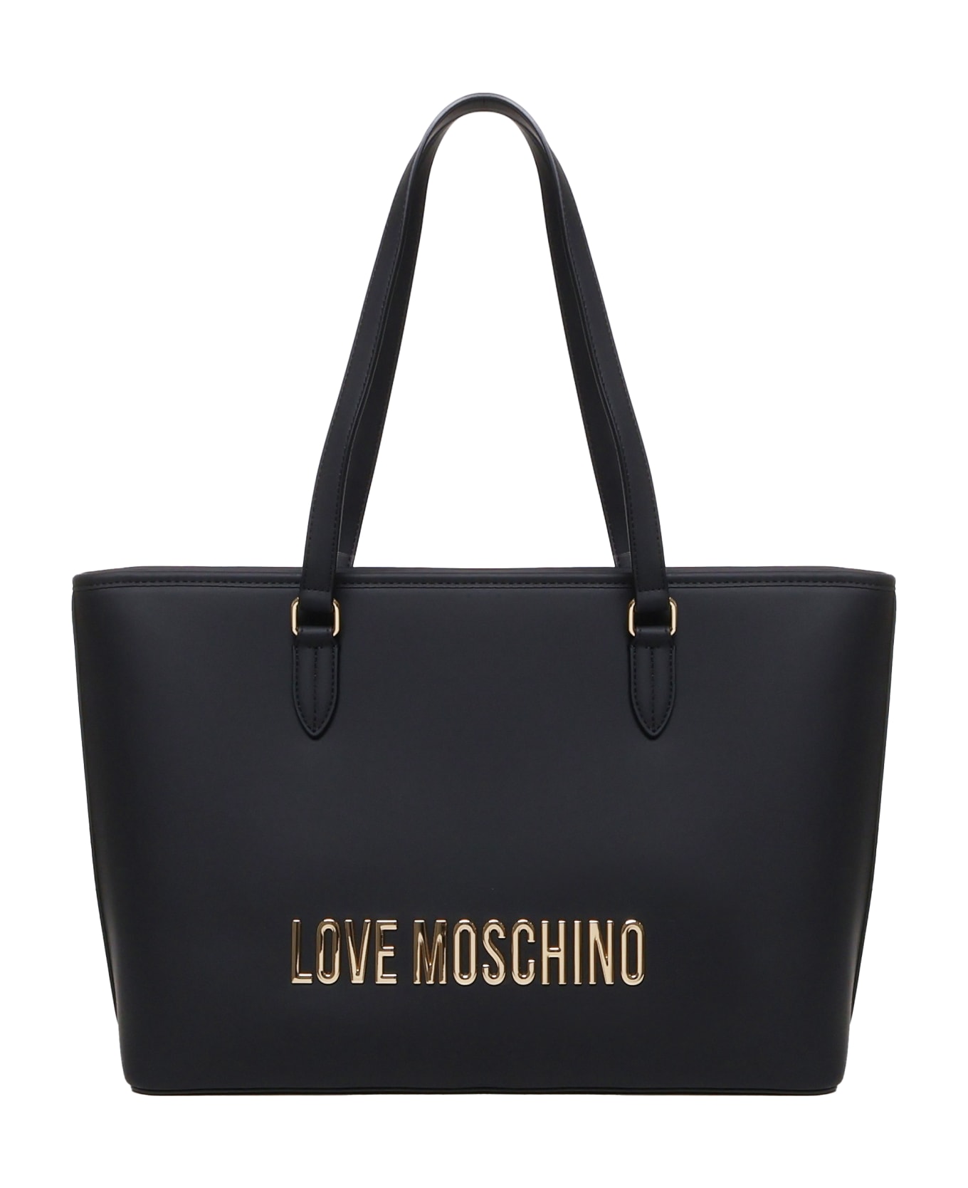 【関税＆送料込み】Moschino Leather Tote Bag Moschino LOVE Faux Leather Tote Bag with Heart Shaped Pouch
