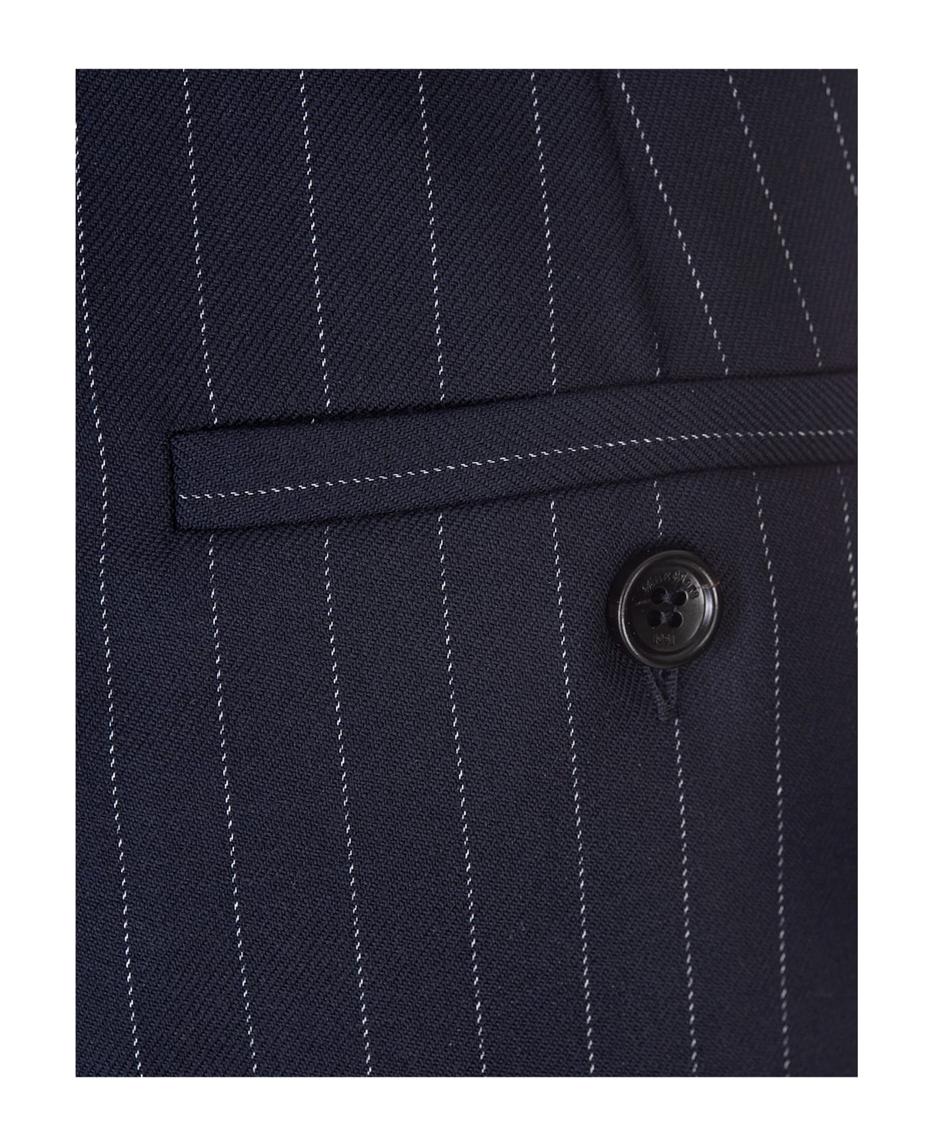 Max Mara Navy Bue Bacca1234 Trousers - Blue