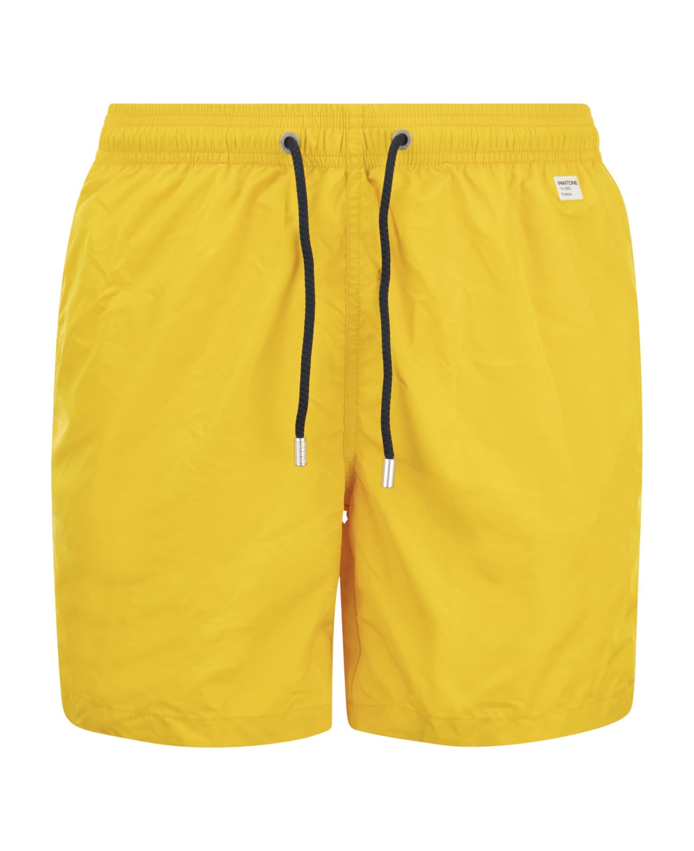 MC2 Saint Barth Beach Boxer Shorts In Lightweight Fabric - Yellow