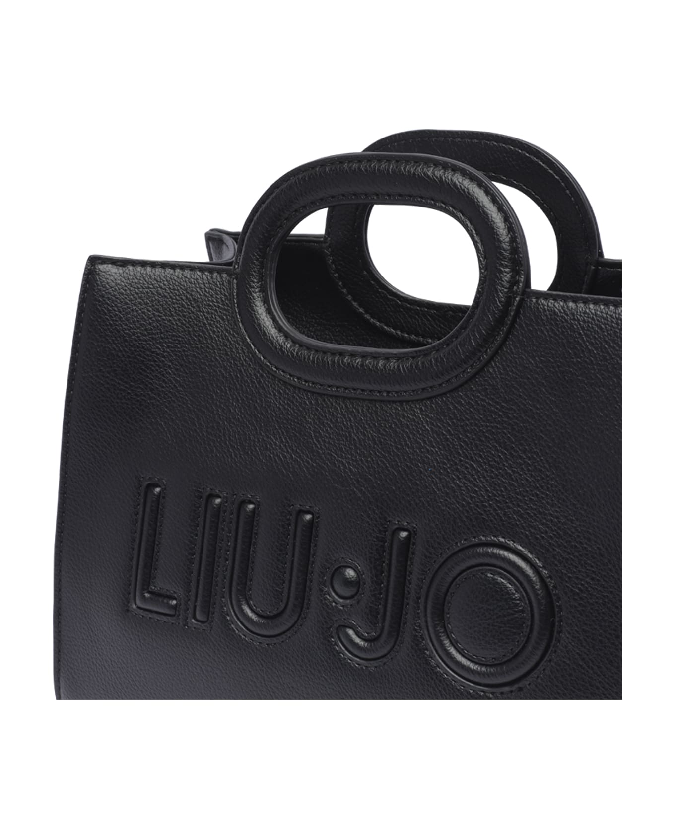 Liu-Jo Small Logo Handbag - Black トートバッグ