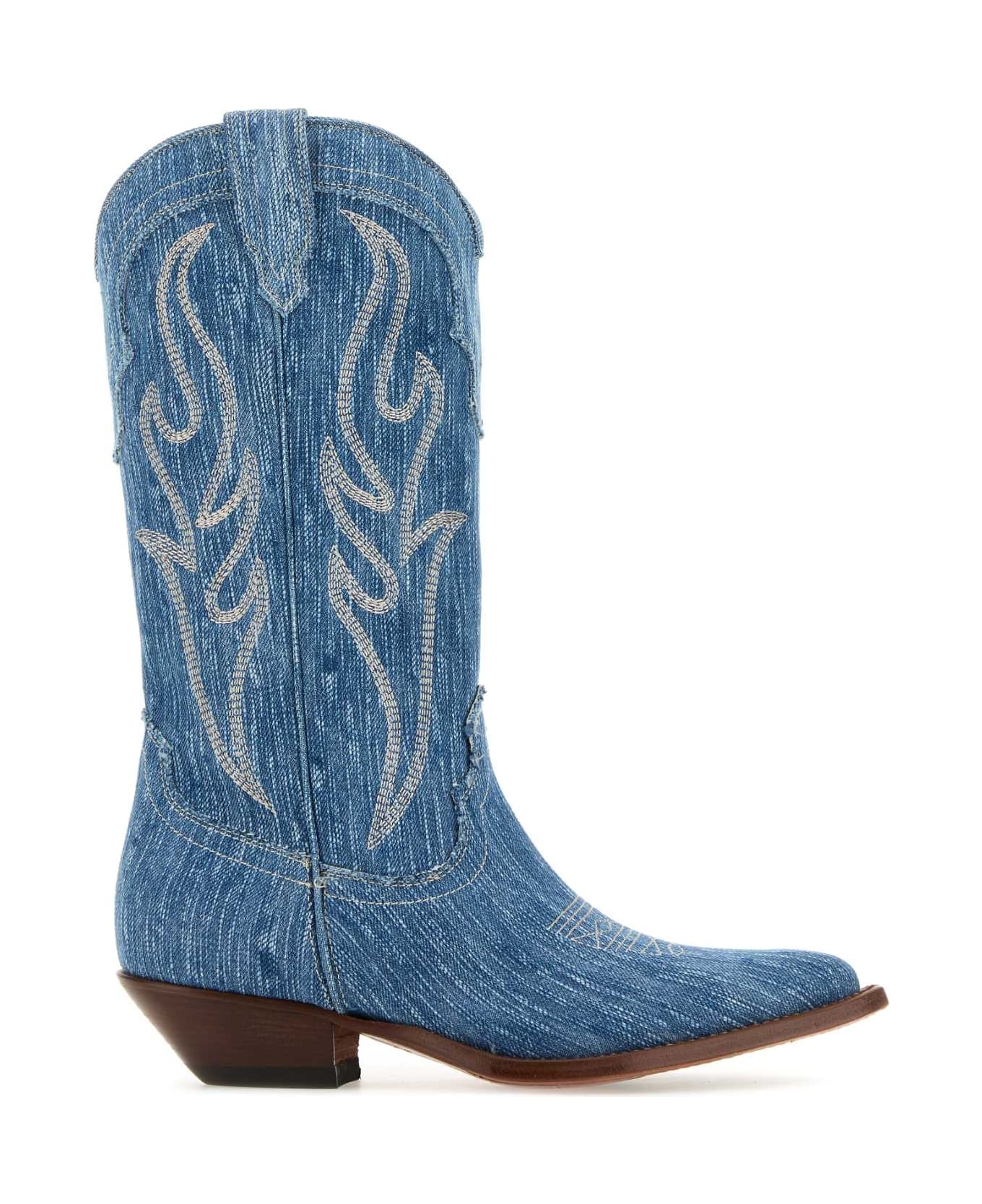 Sonora Denim Santa Fe Boots - LIGHTBLUE ブーツ