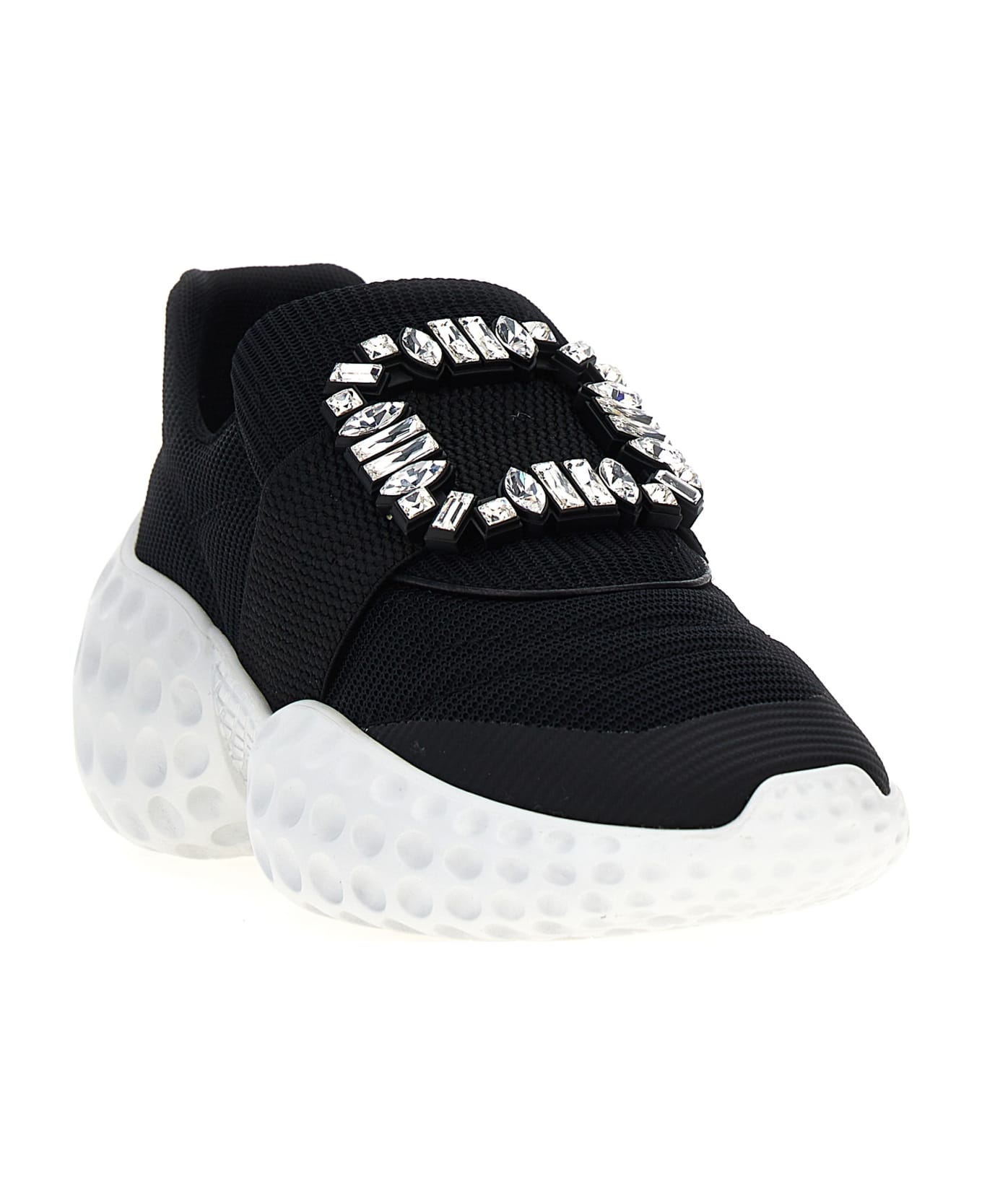 Roger Vivier 'viv' Run Light' Sneakers - White/Black