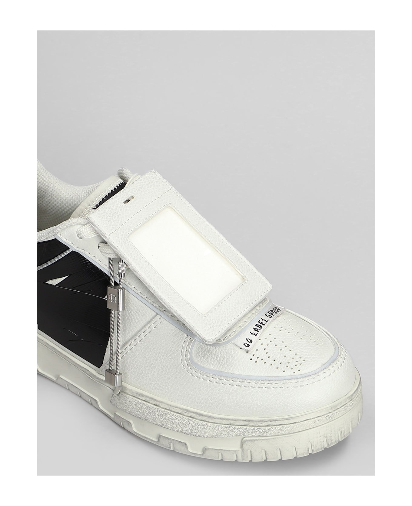 44 Label Group Avril Sneakers In Grey Leather - grey