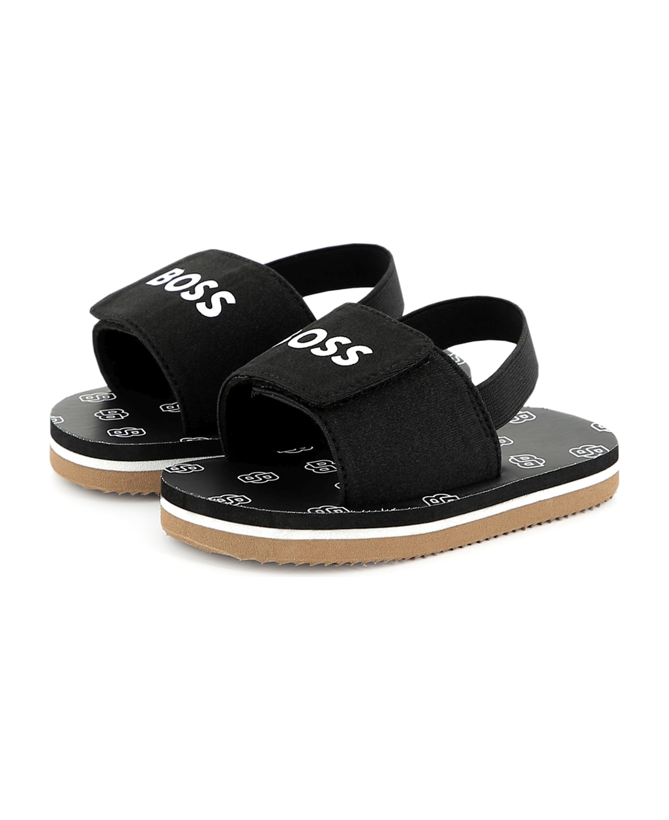 Hugo Boss Sandali Con Stampa - Black