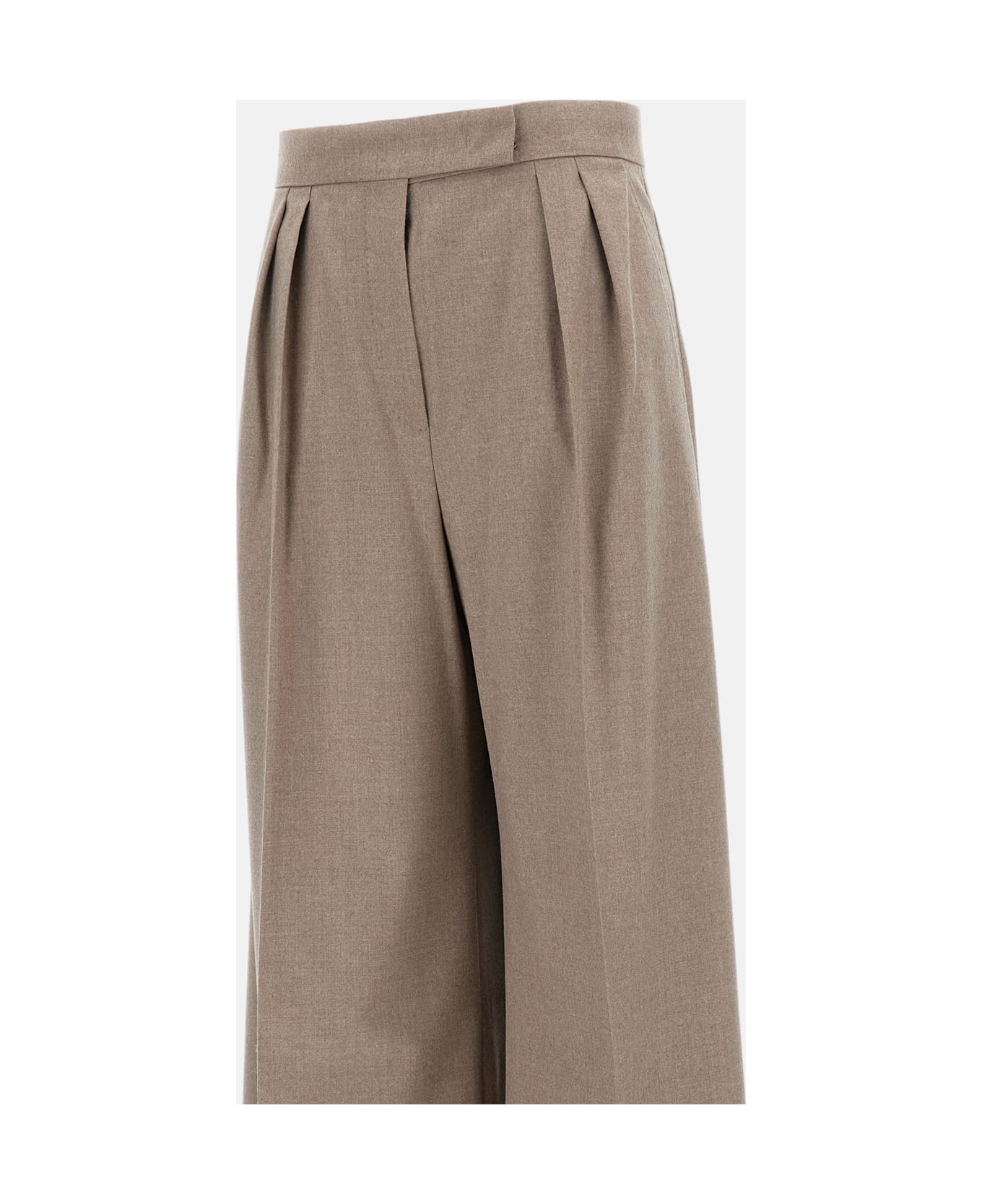 Max Mara Zulia Wide Trousers - Beige