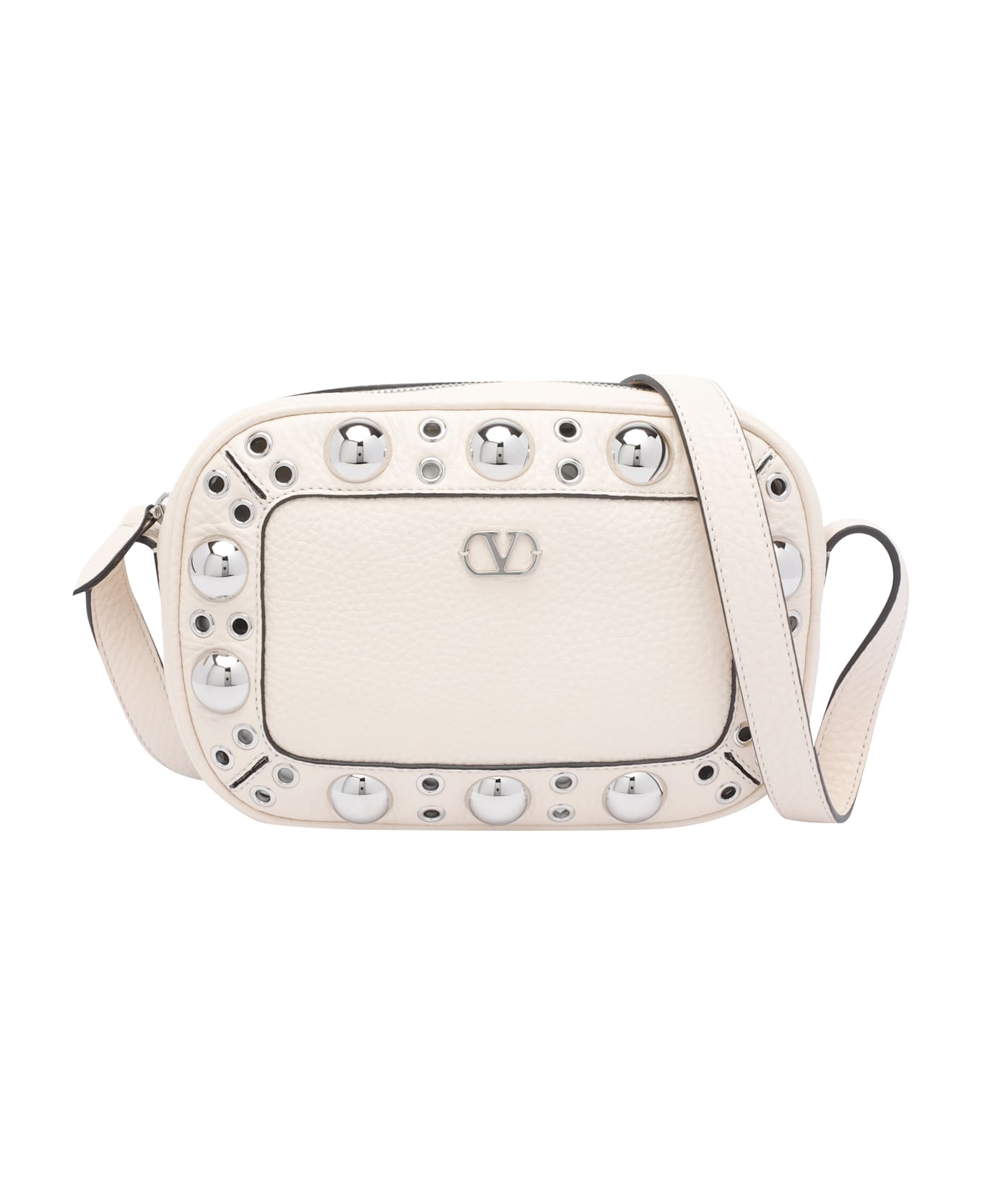 Valentino Garavani Leather Nellcote Crossbody Bag - White