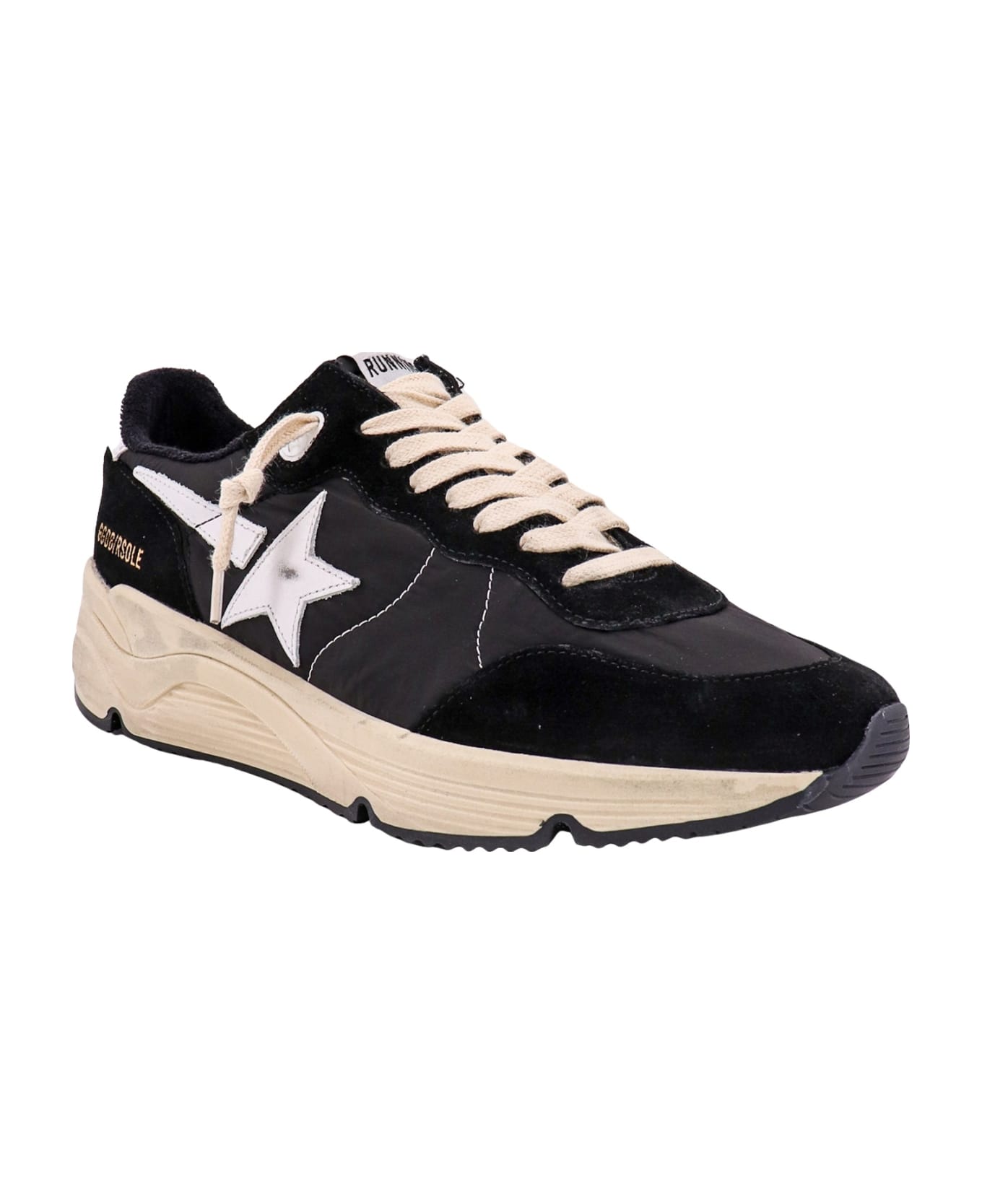 Golden Goose Running Sole Full Quarter Sneakers - Black