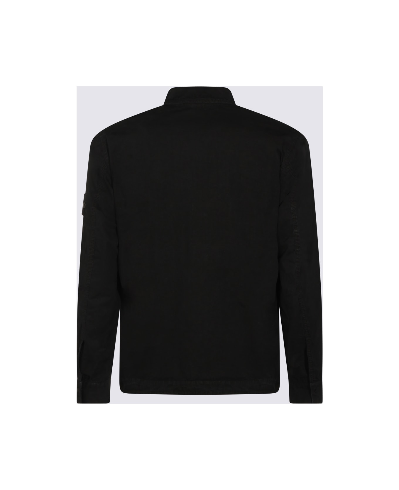 Stone Island Black Cotton Shirt - Black