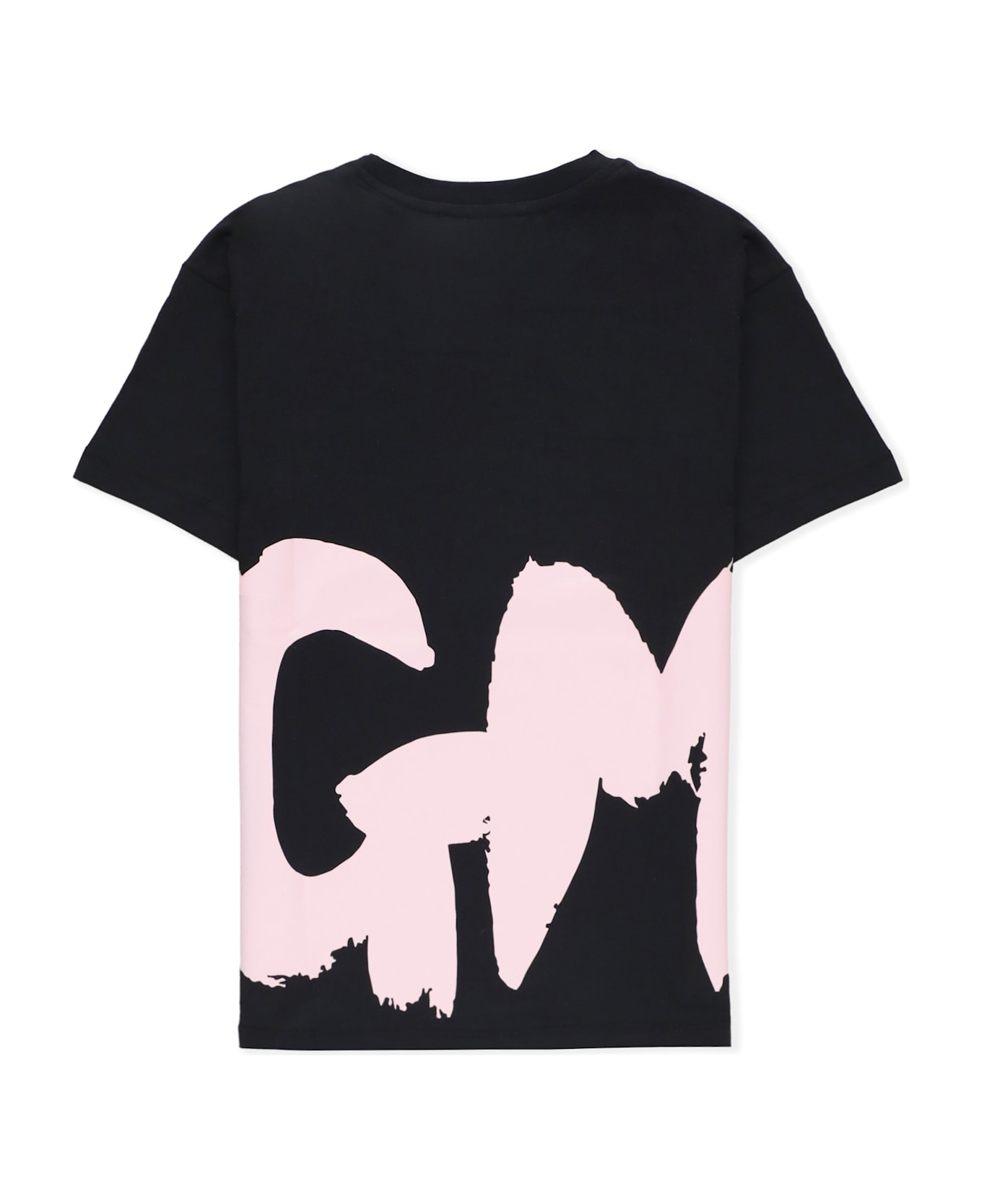 MSGM T-shirt With Logo - Nero Rosa