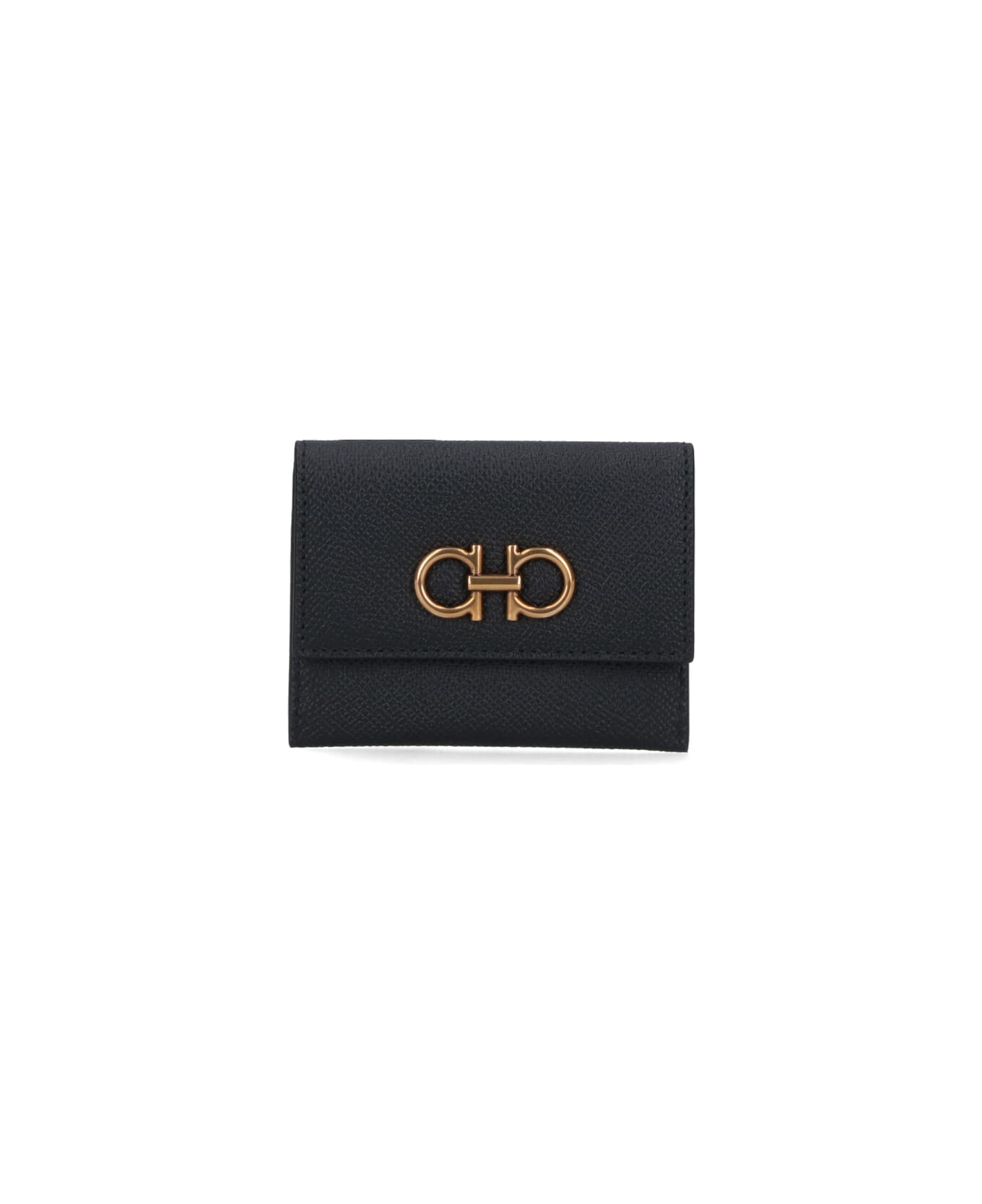 Ferragamo "gancini" Card Holder - Black  