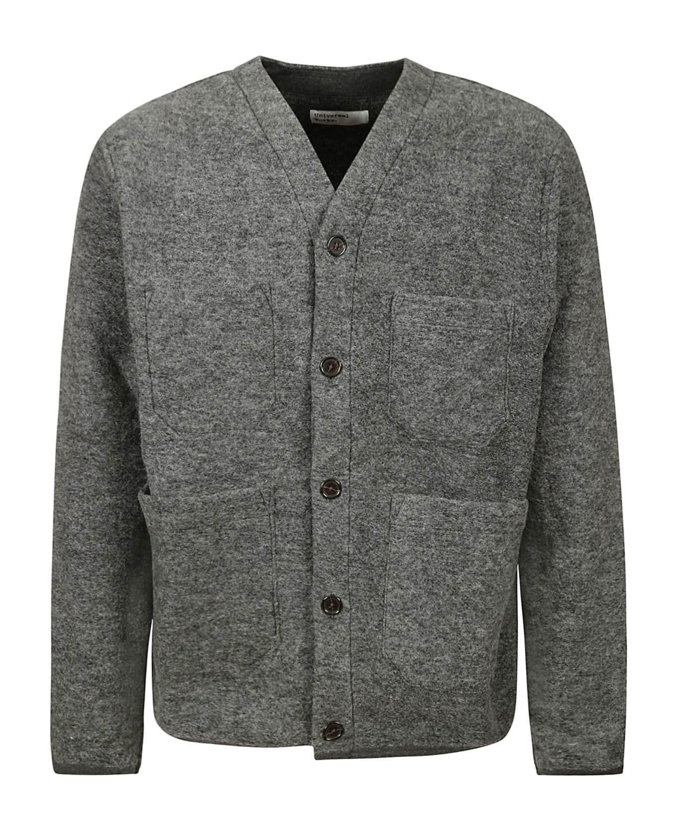 Universal Works Cardigan - Grey Marl