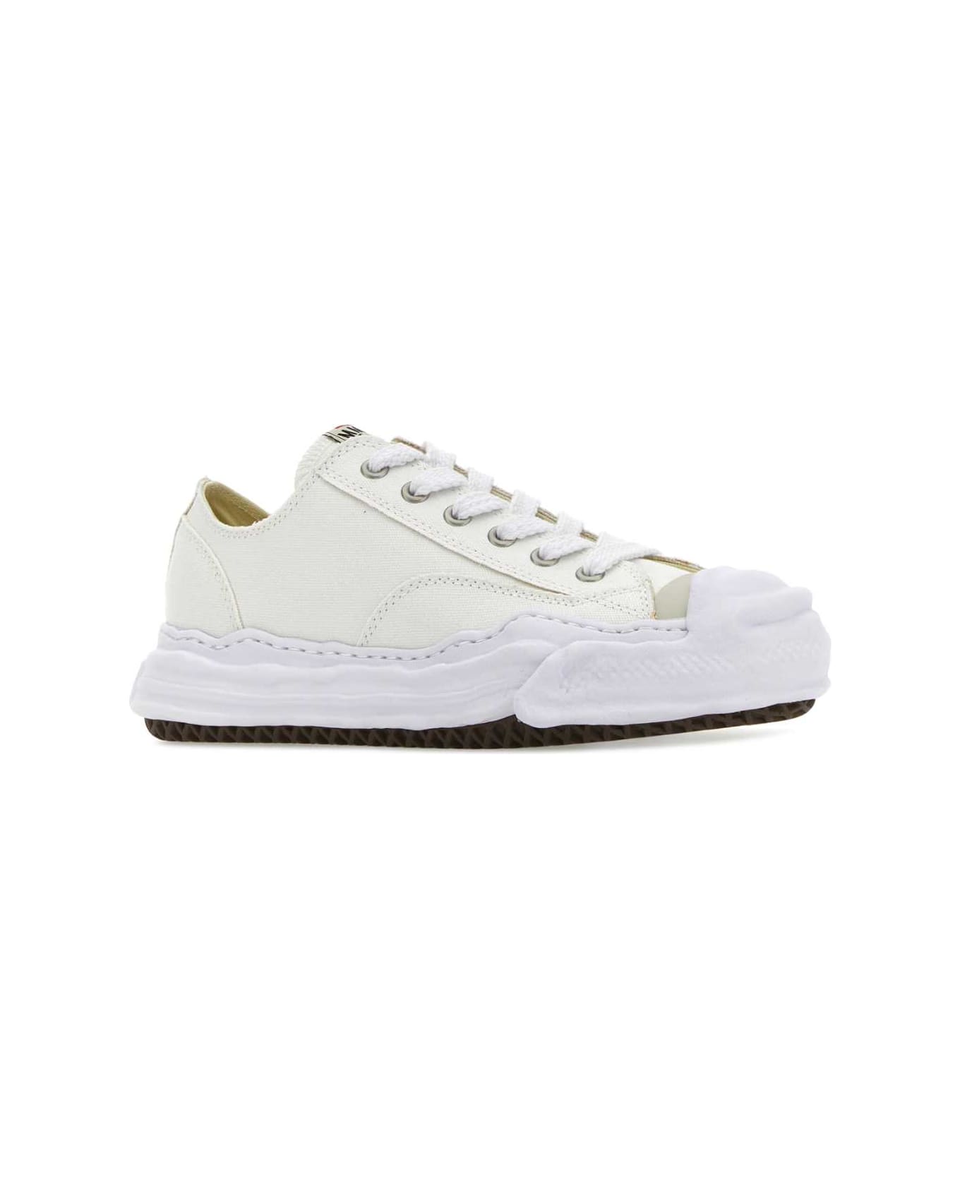 Mihara Yasuhiro White Canvas Sneakers - WHITE