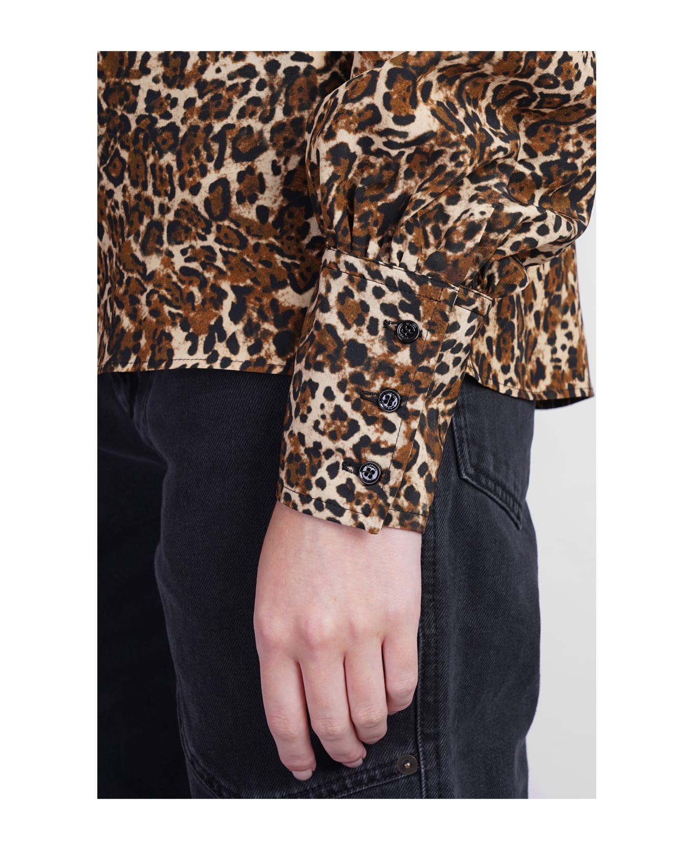 Isabel Marant Teysa Shirt In Animalier Silk - Animalier