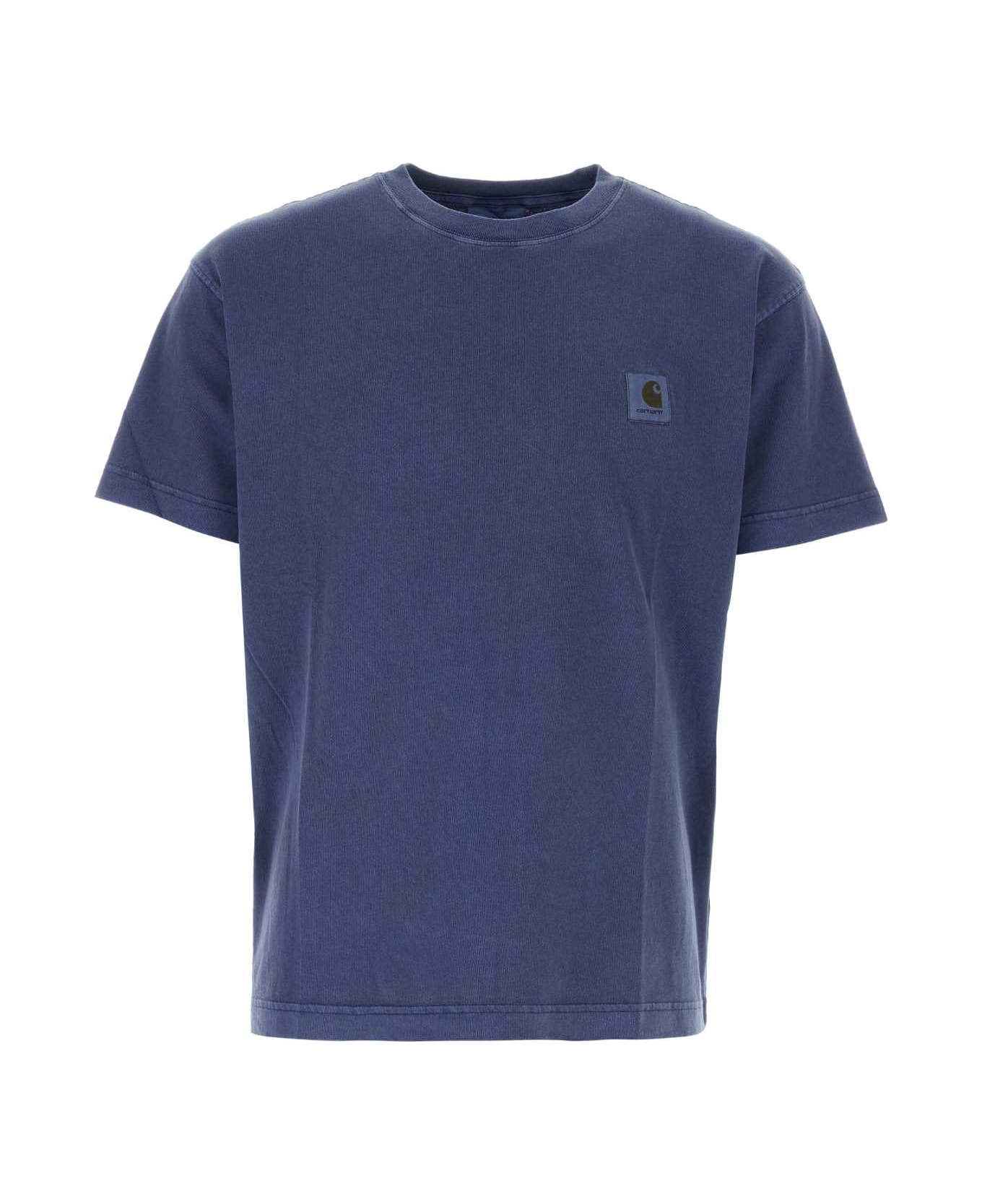 Carhartt Air Force Blue Cotton Oversize S/s Nelson T-shirt - ELDER