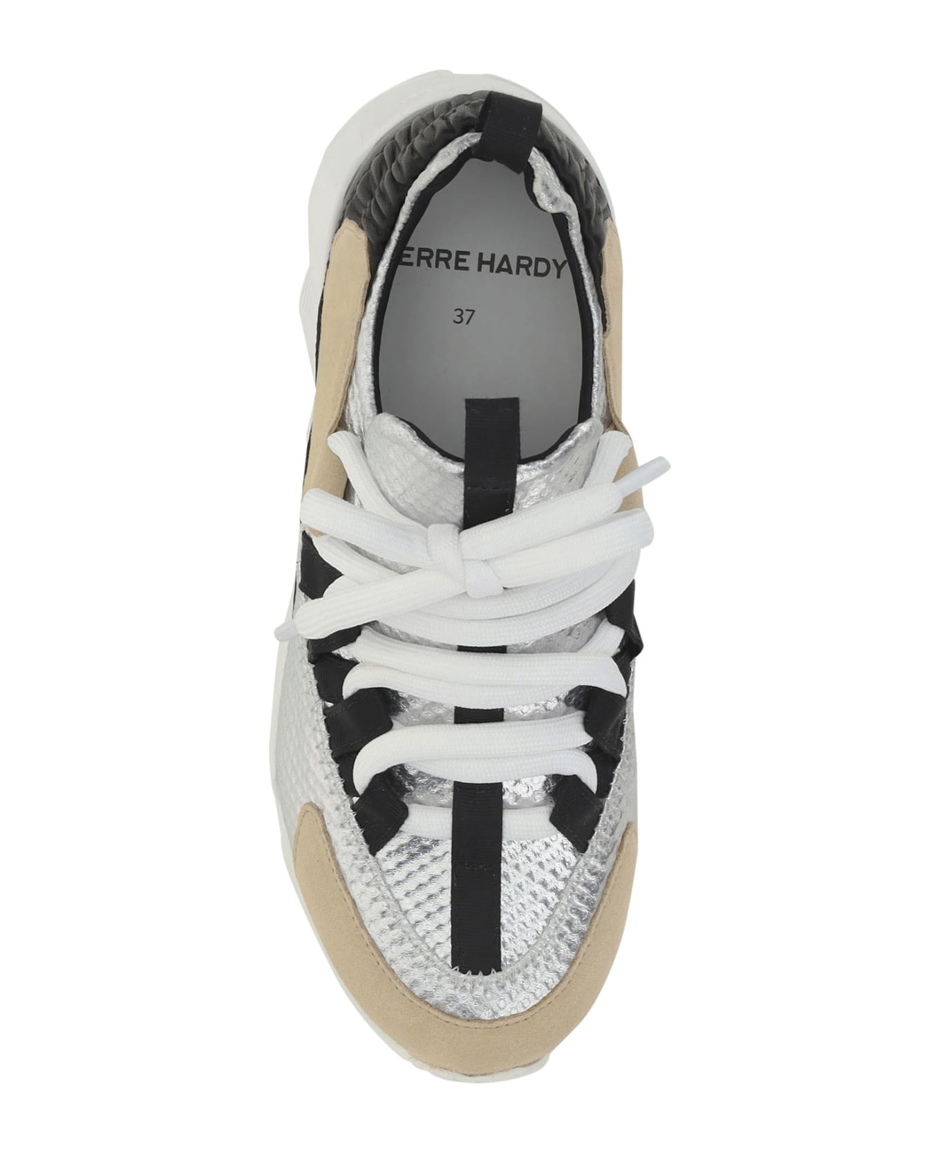 Pierre Hardy Trek Cosmetic Sneakers - Beige/silver/black