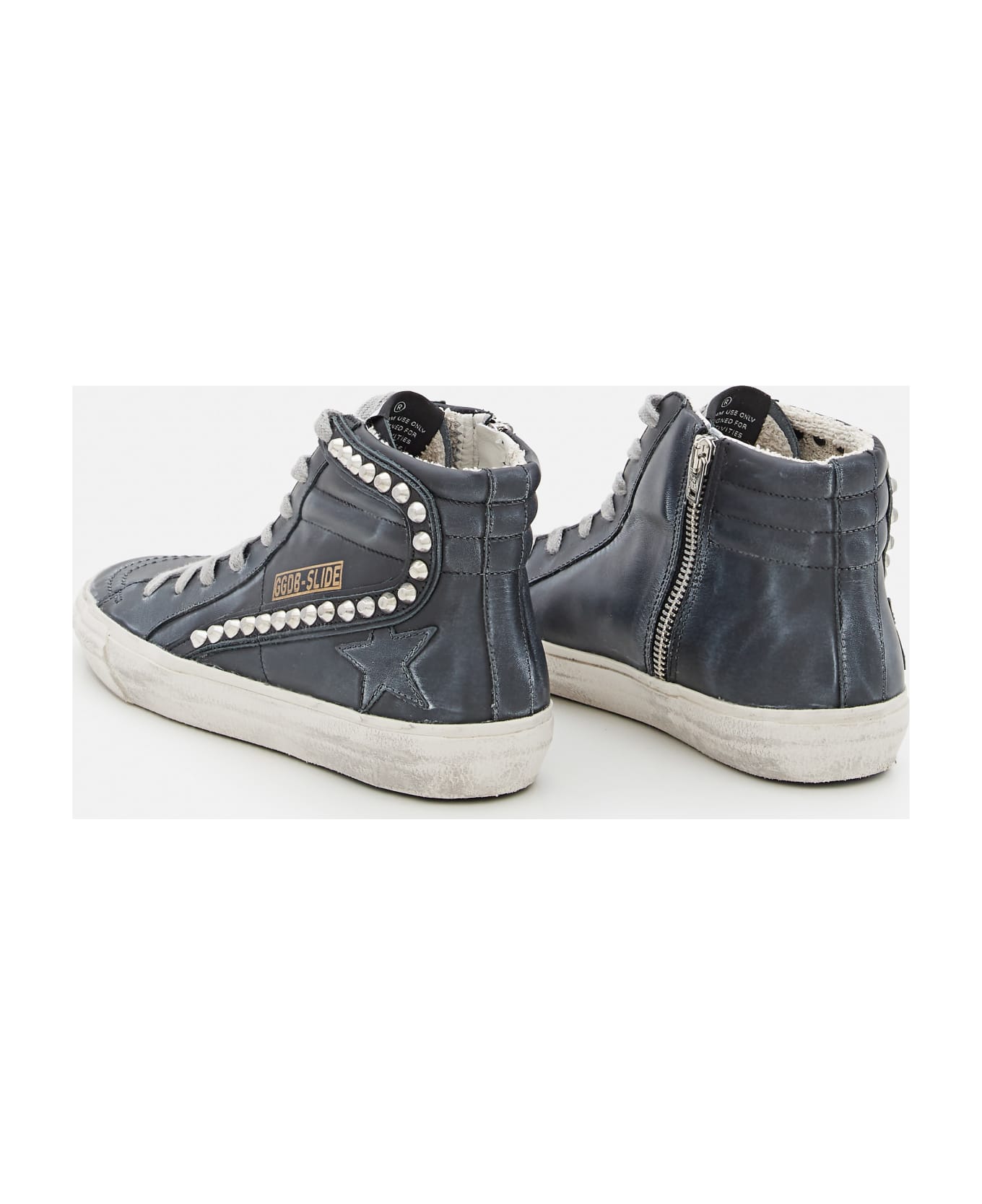 Golden Goose Slide Leather Sneakers - Nero