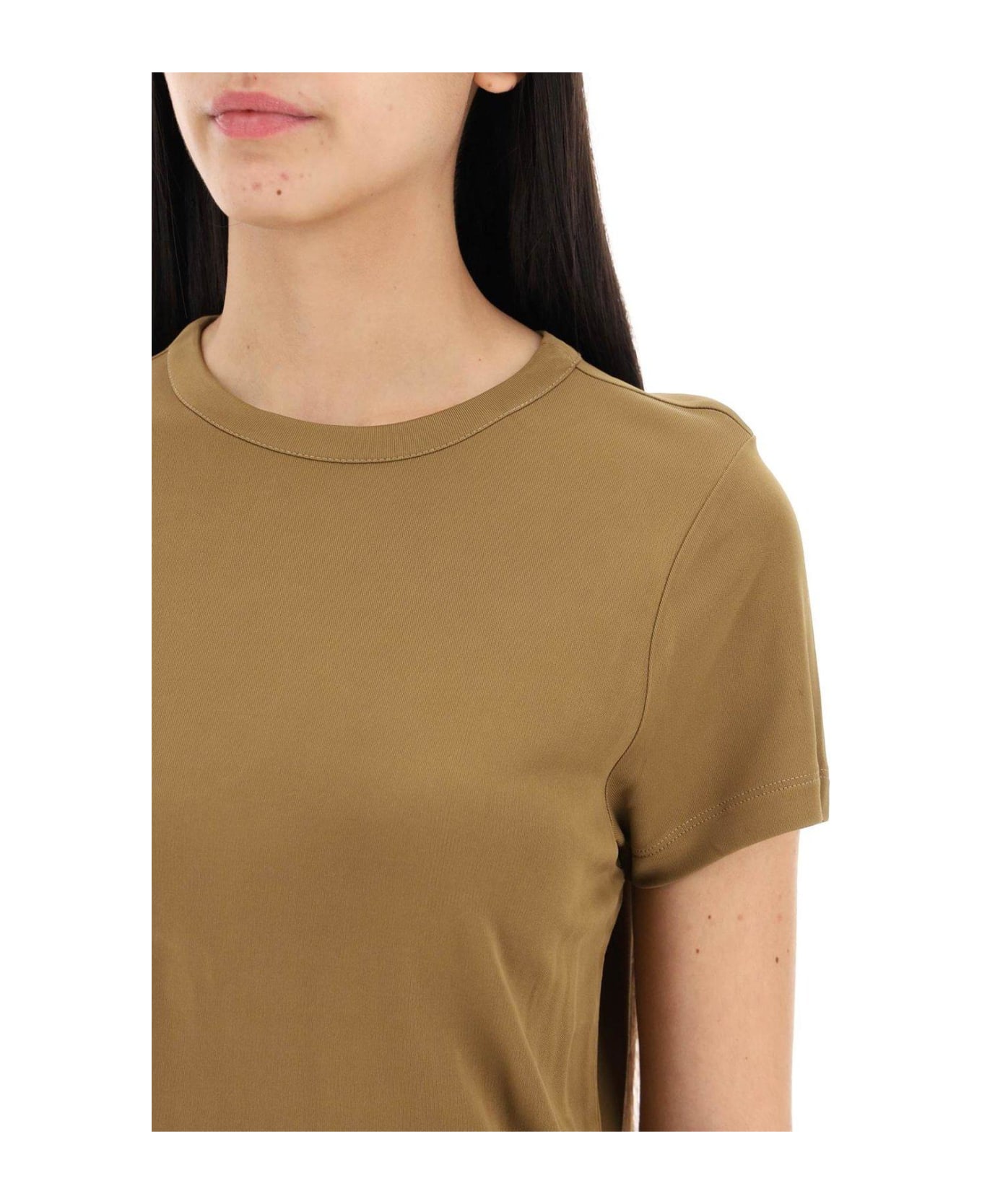 Khaite Round Neck T-shirt - Toffee