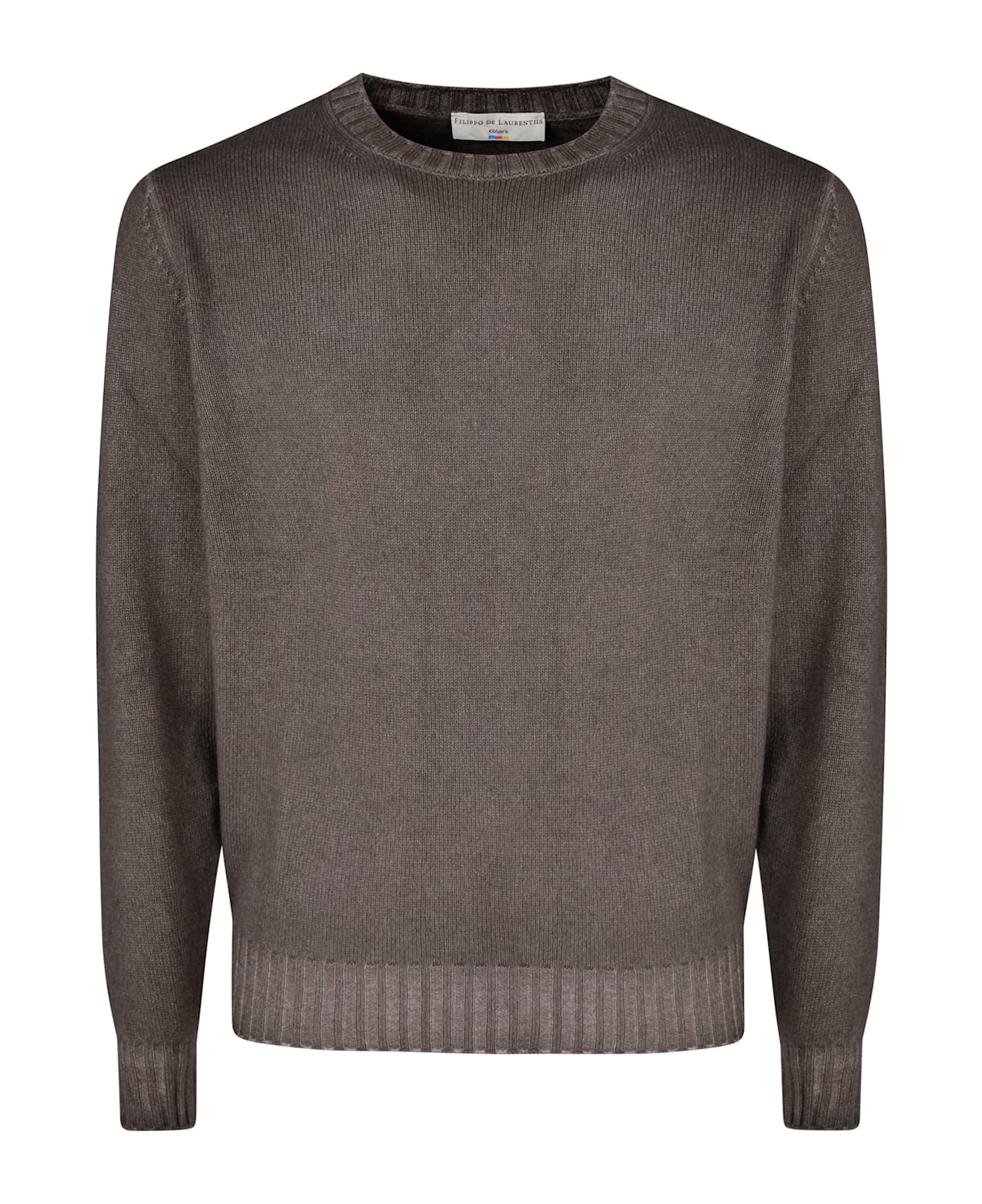 Filippo De Laurentiis Crewneck Wool Cashmere - Mole Cloud