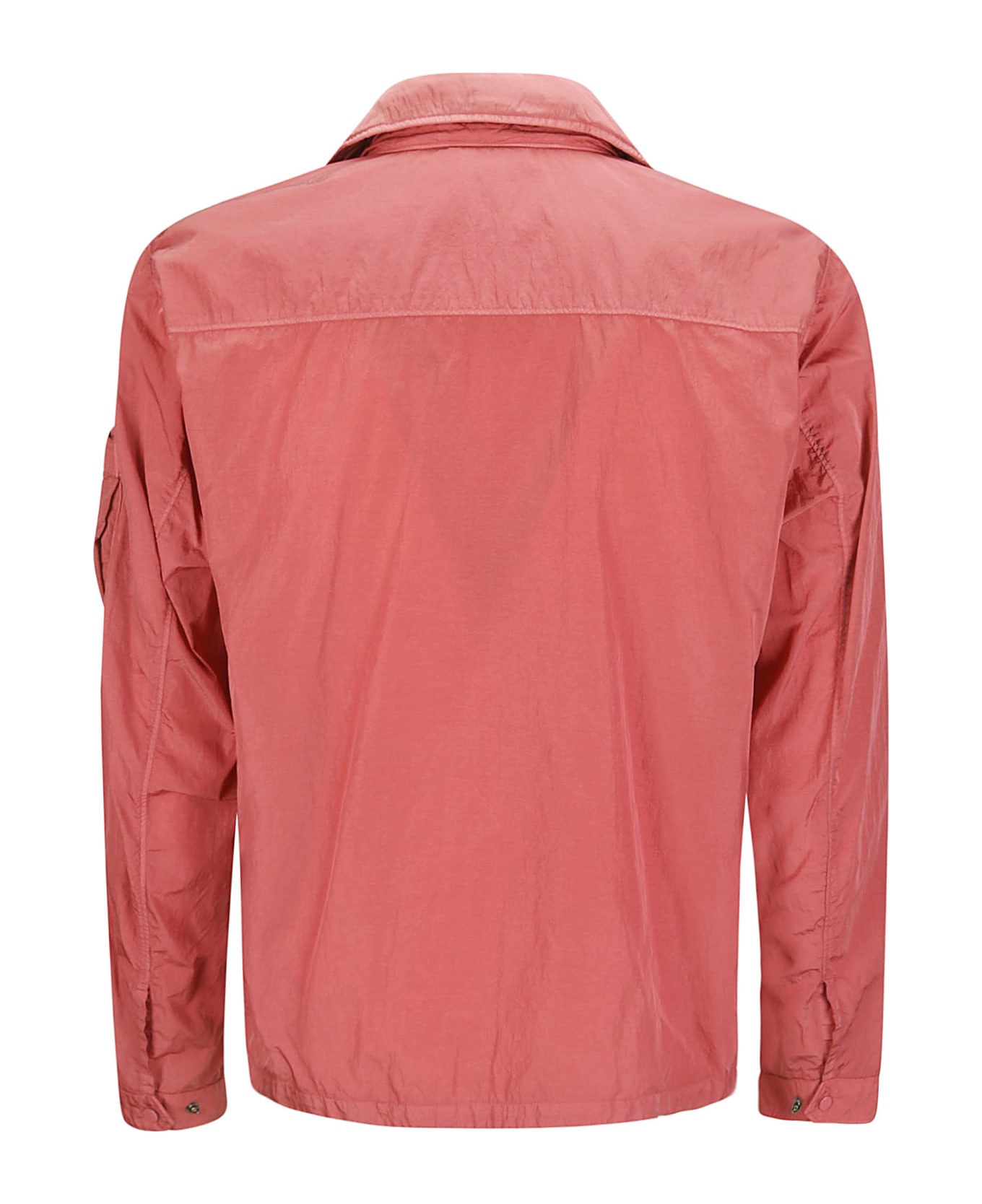C.P. Company Chrome-r Hooded Overshirt - RED BUD