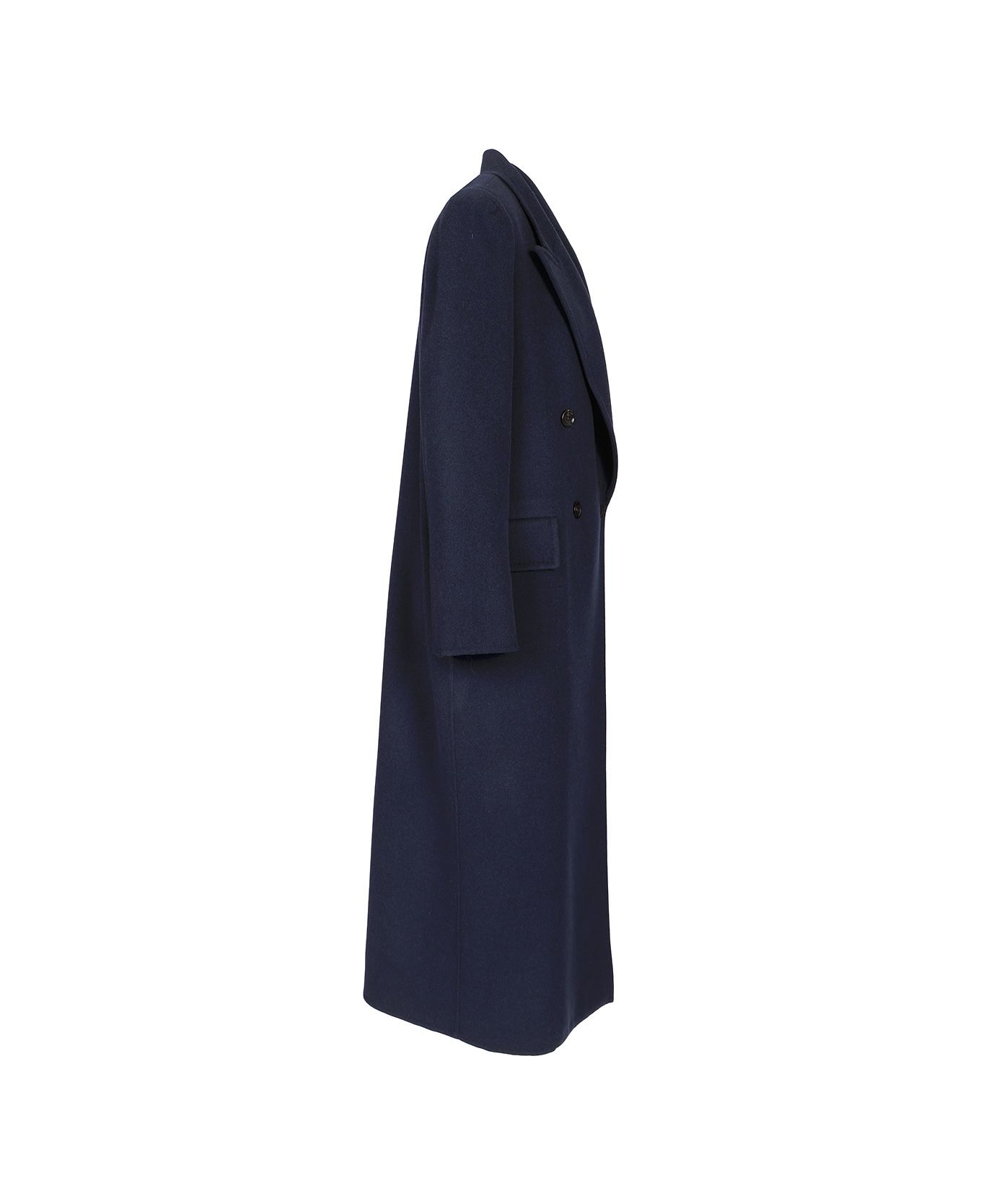 Max Mara Double-breasted Coat - BLUE コート