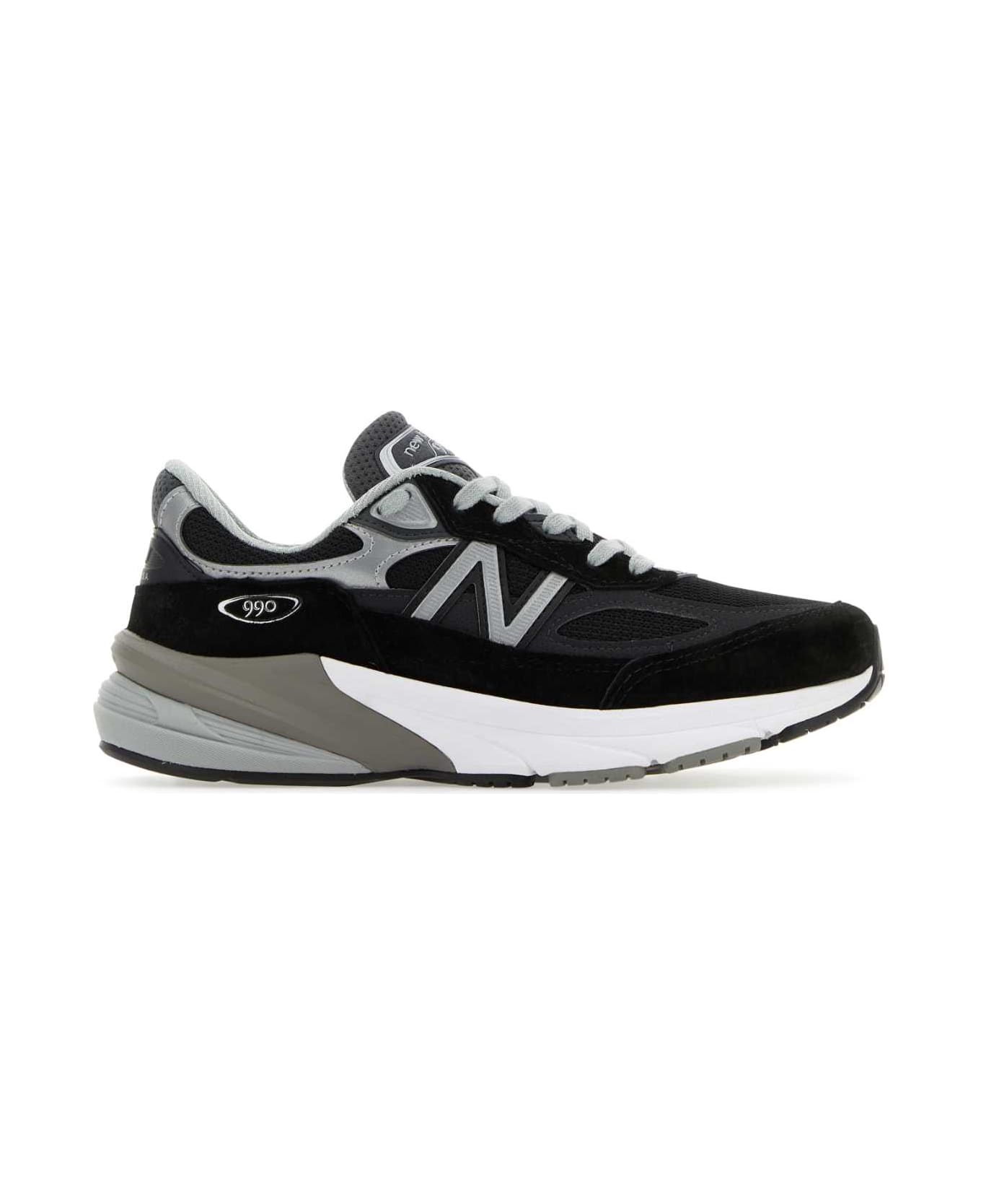 New Balance Multicolor 990v6 Sneakers - BLACK
