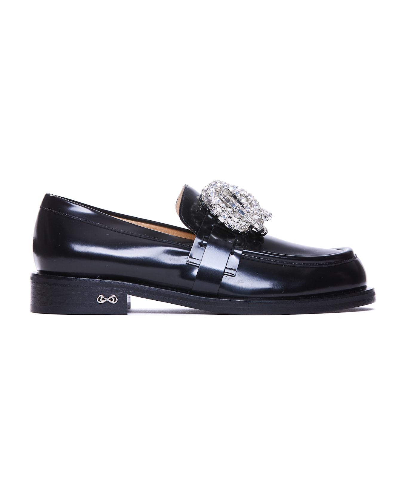 Mach & Mach Galaxy Leather Loafers - Black