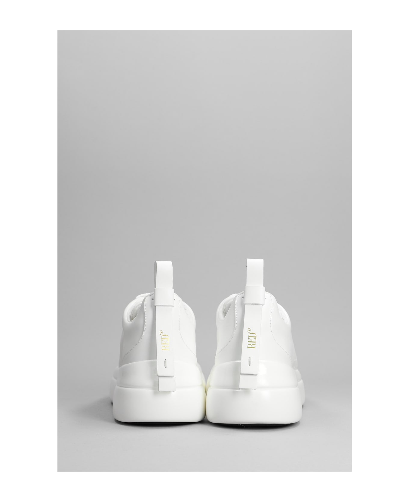 RED Valentino Bowalk Sneakers In White Leather - white